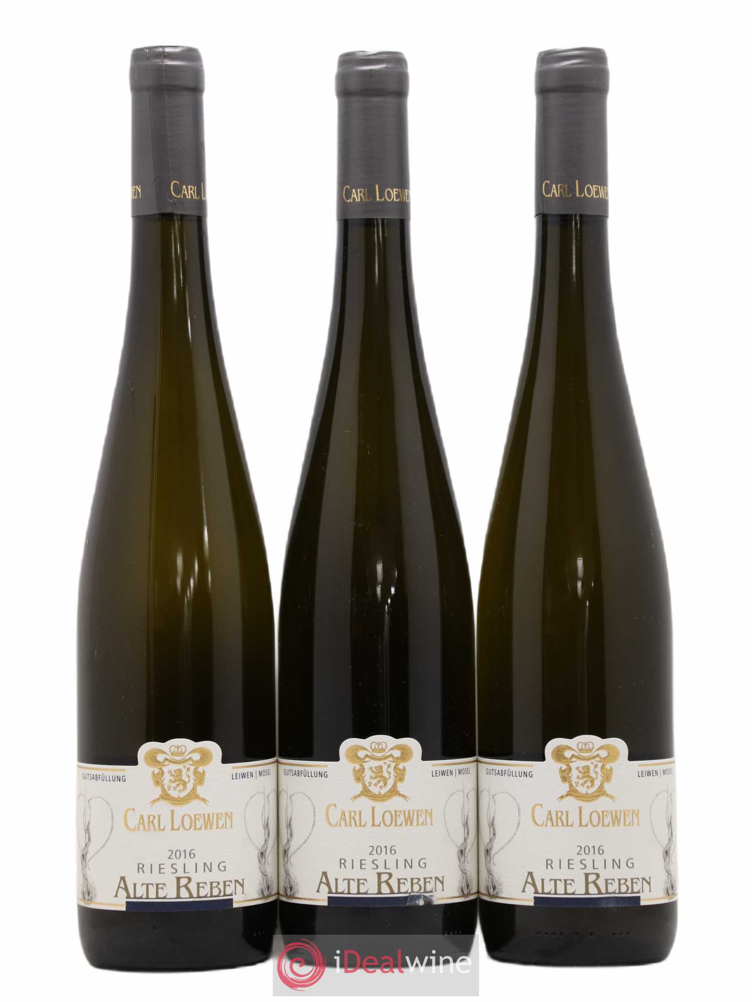 Allemagne Mosel-Saar Riesling Carl Loewen Alte Reben (sans prix de réserve) 2016 - Posten von 3 Flaschen - 0