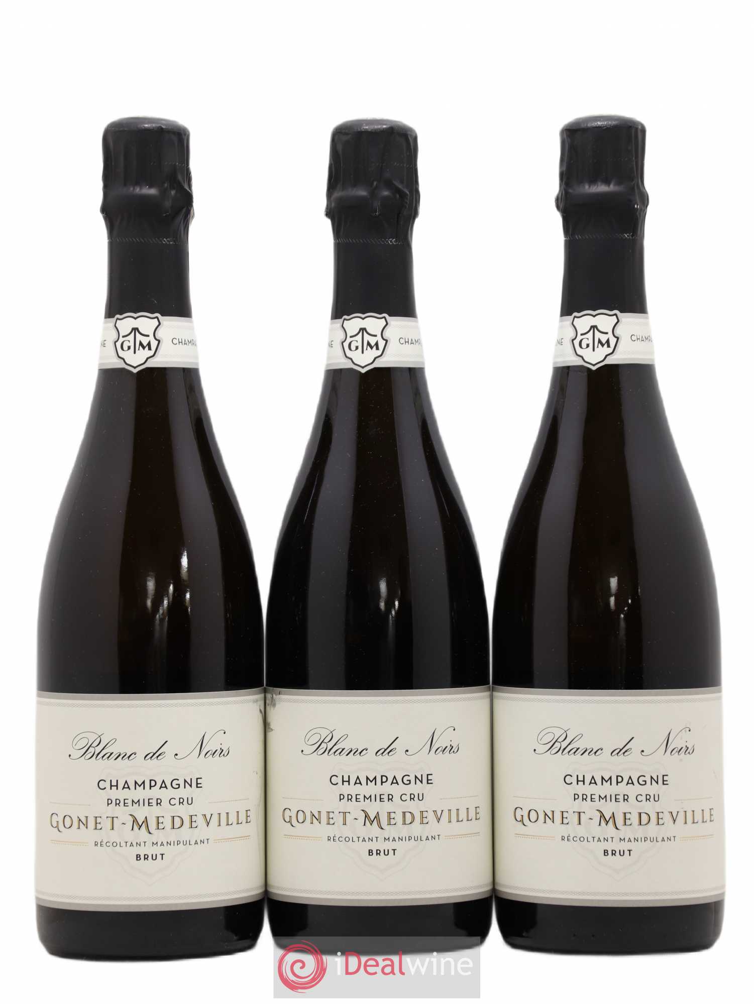 Blanc de Noirs 1er Cru Brut Vignobles Gonet-Medeville - Lot de 3 bouteilles - 0
