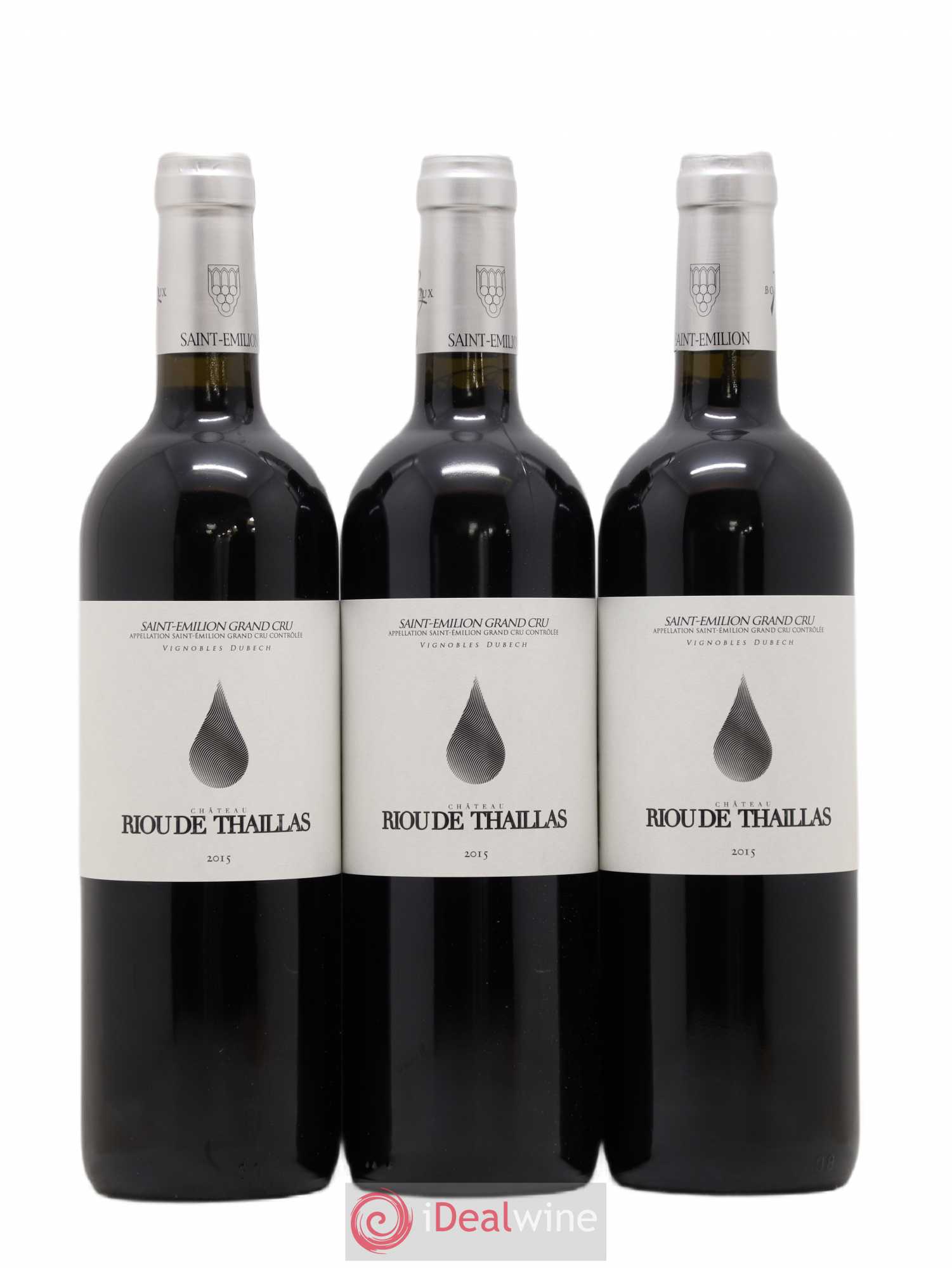 Saint-Émilion Grand Cru Château Riou de Thaillas (sans prix de réserve) 2015 - Posten von 3 Flaschen - 0