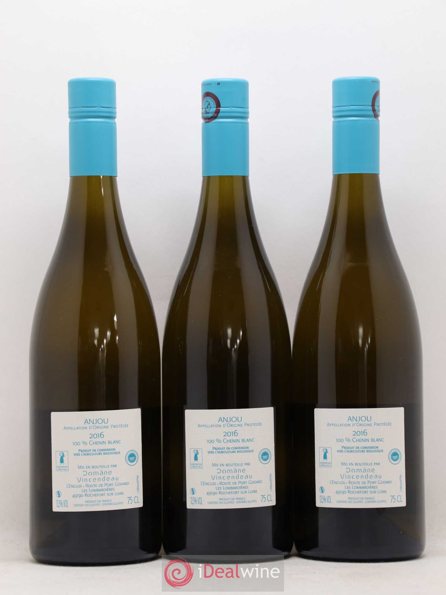 Anjou Le Raguenet Domaine Vincendeau (sans prix de réserve) 2016 - Posten von 3 Flaschen - 1