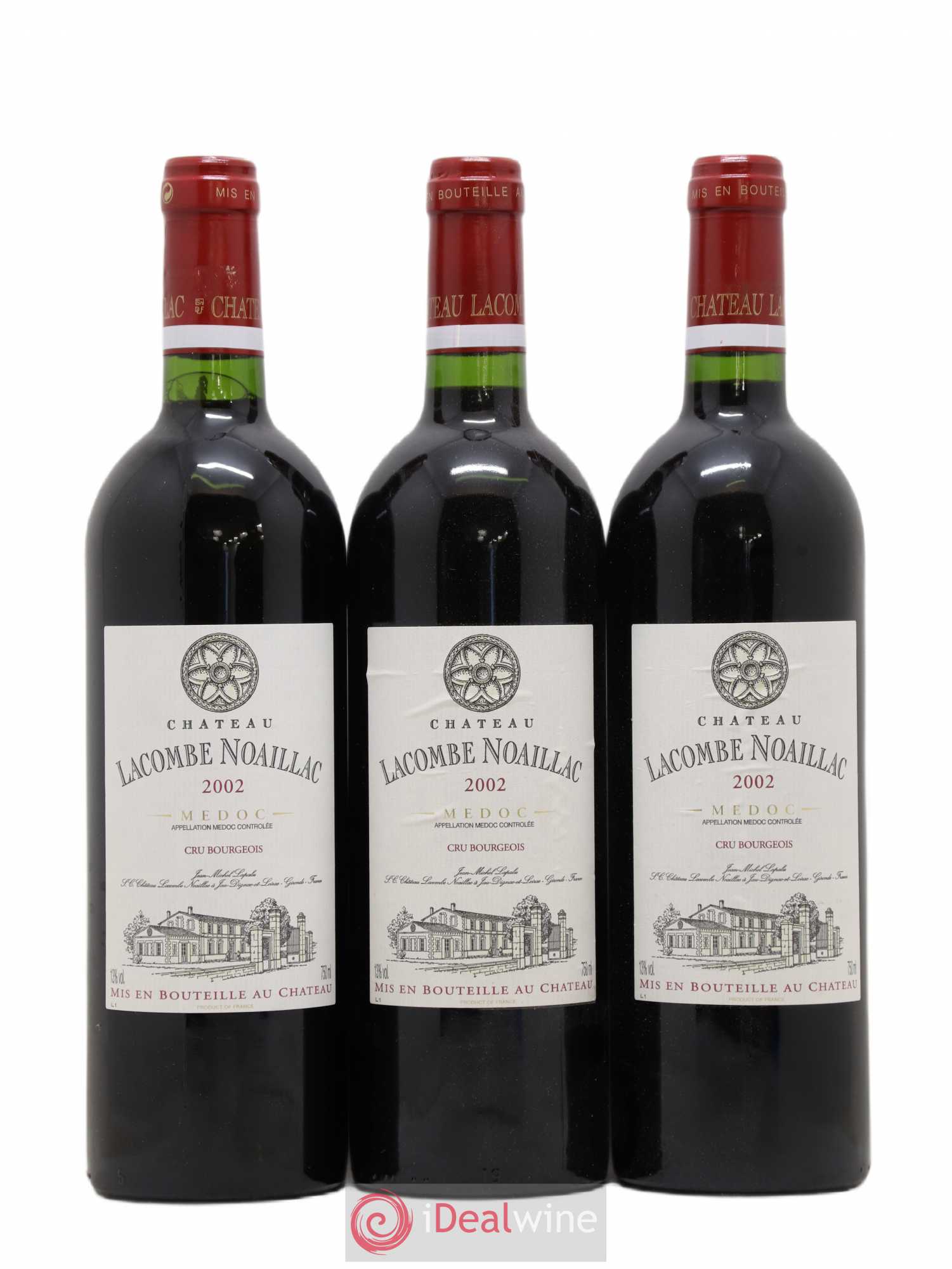 Médoc Château Labombe Noaillac (sans prix de réserve) 2002 - Posten von 3 Flaschen - 0