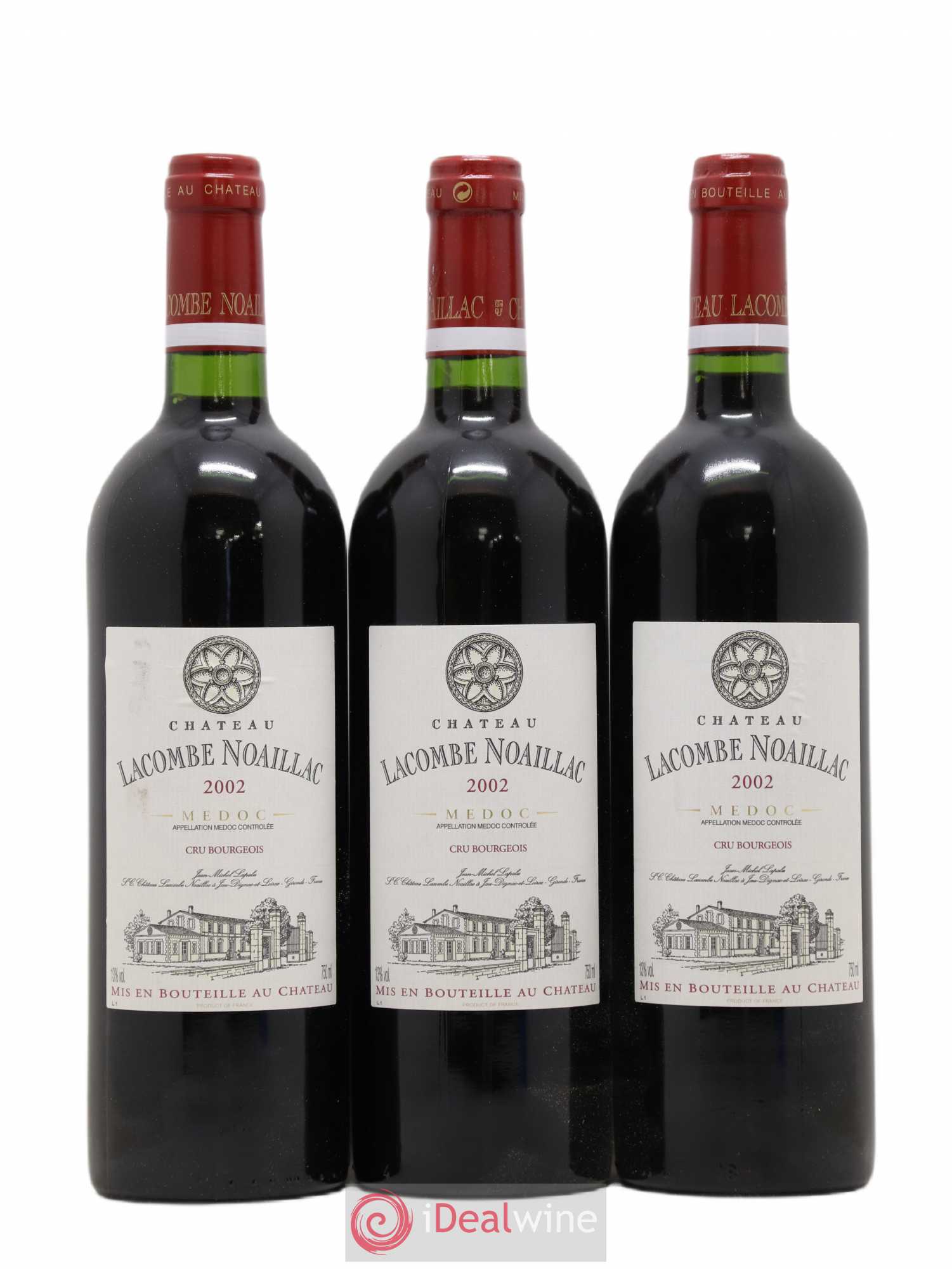 Médoc Château Labombe Noaillac (sans prix de réserve) 2002 - Posten von 3 Flaschen - 0