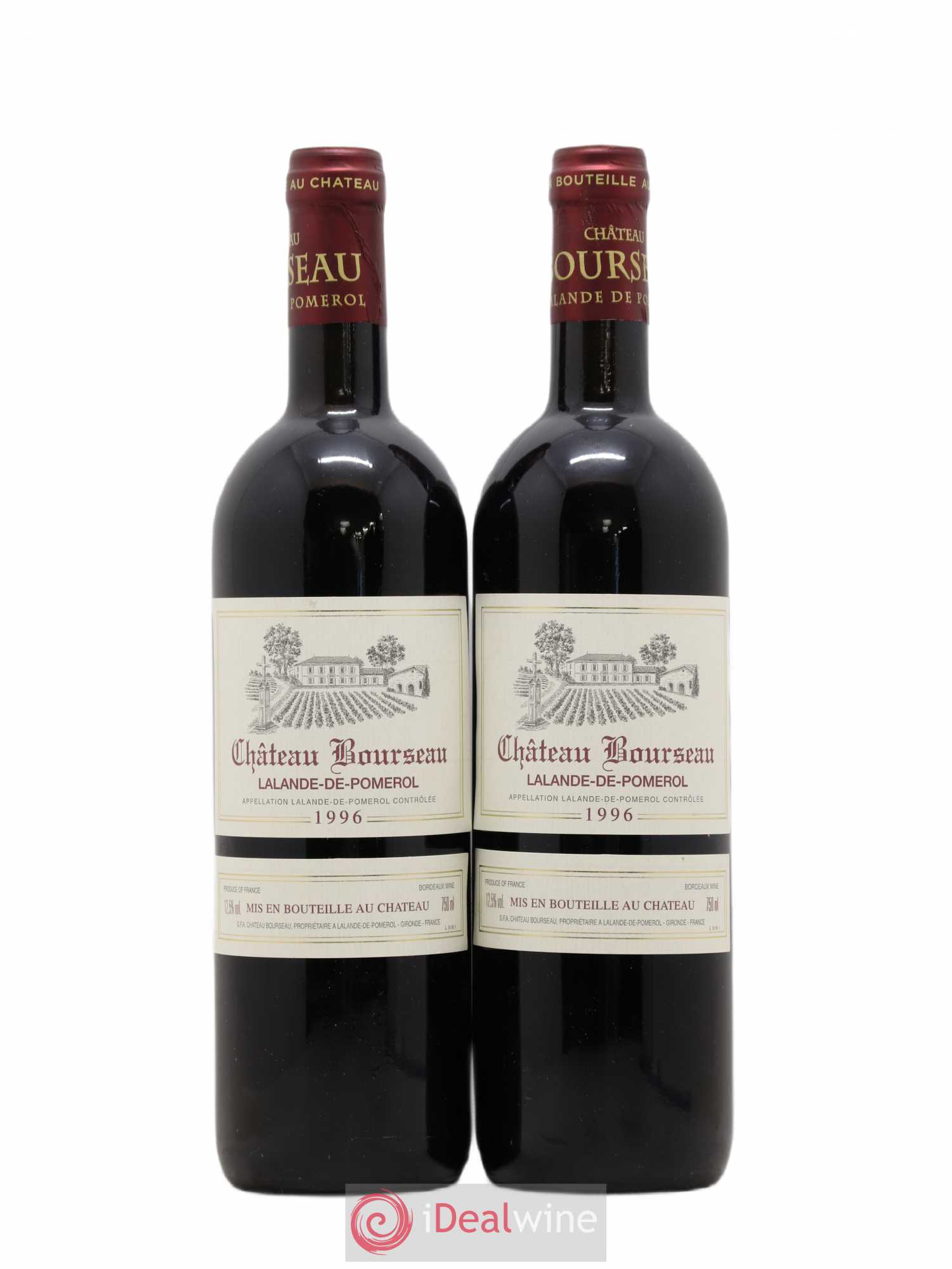 Lalande-de-Pomerol Château Bourseau (sans prix de réserve) 1996 - Posten von 2 Flaschen - 0