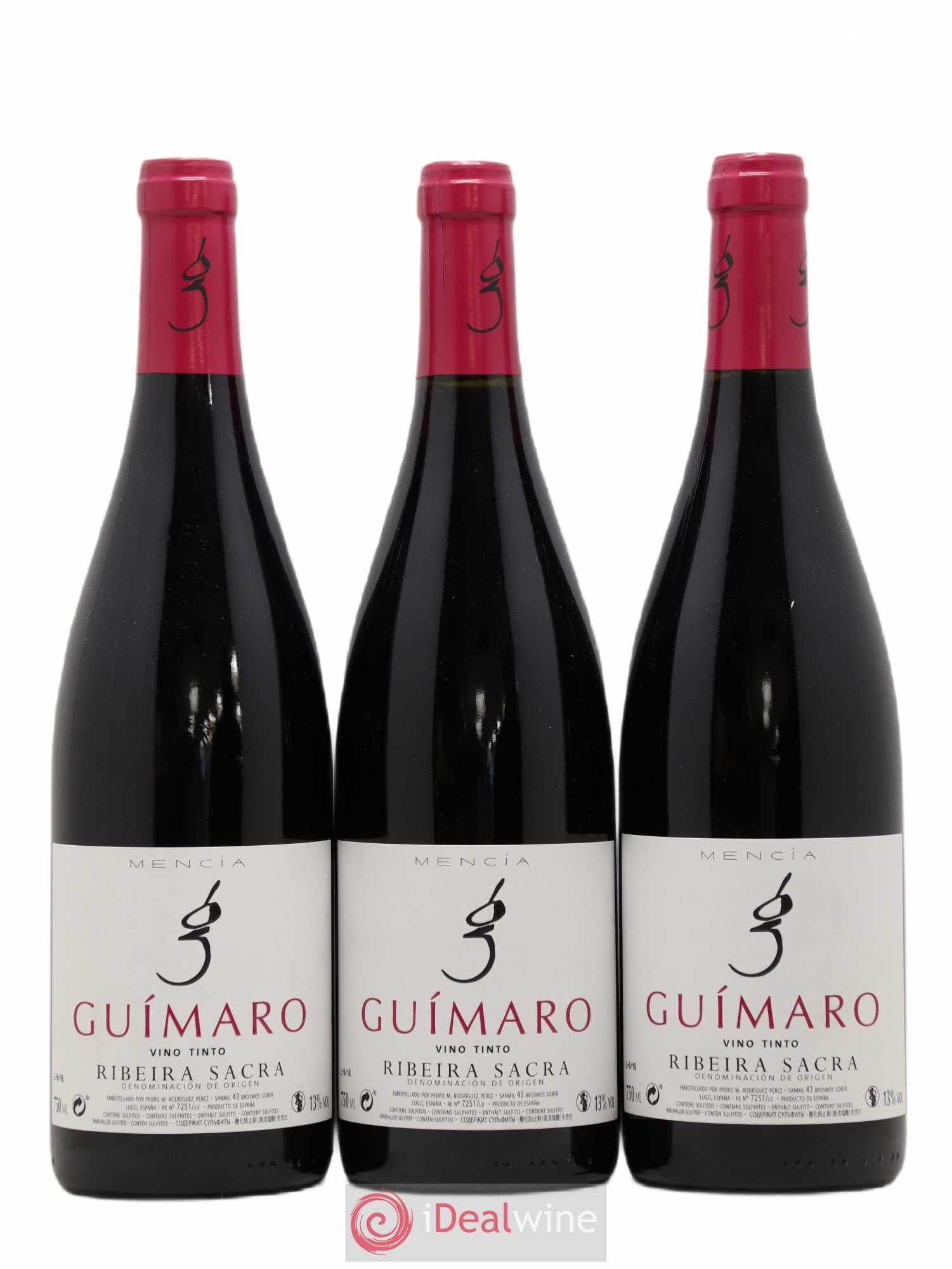 Espagne D.O Ribeira Sacra Guimaro (sans prix de réserve) 2018 - Posten von 3 Flaschen - 0