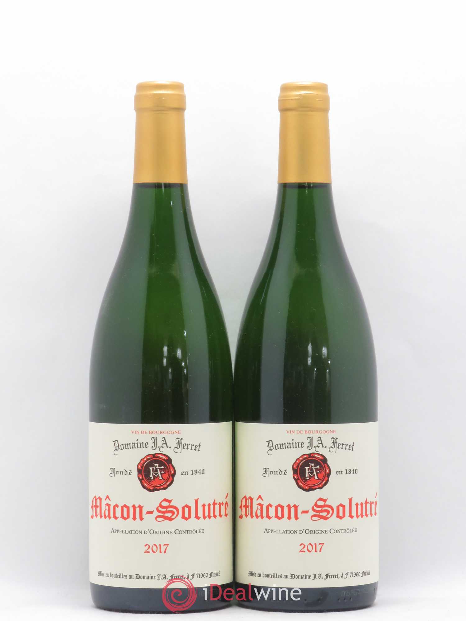 Mâcon-Solutré J.A. Ferret (Domaine) 2017 - Lot de 2 bouteilles - 0