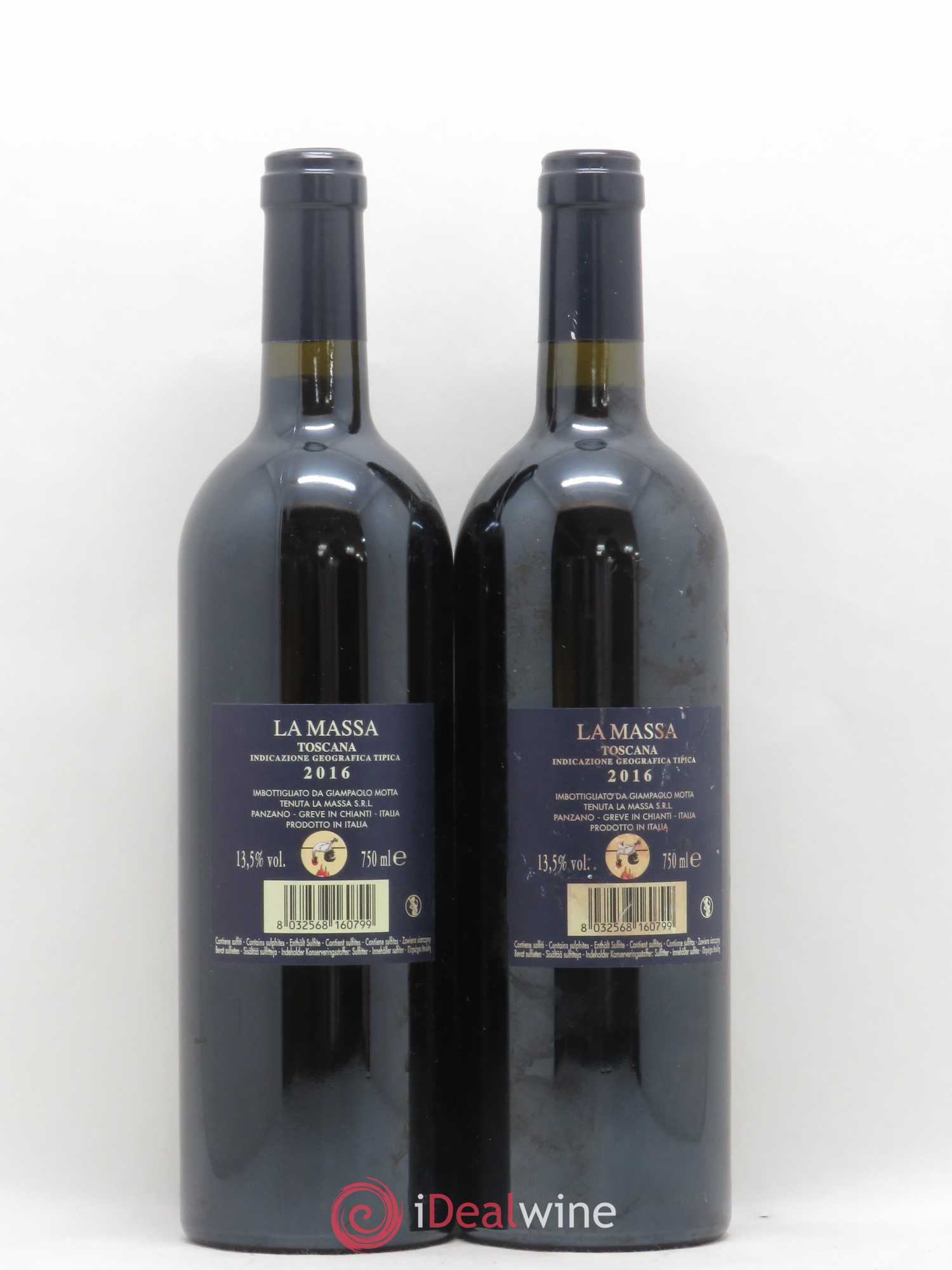 Toscana IGT La Massa 2016 - Lot de 2 bouteilles - 1