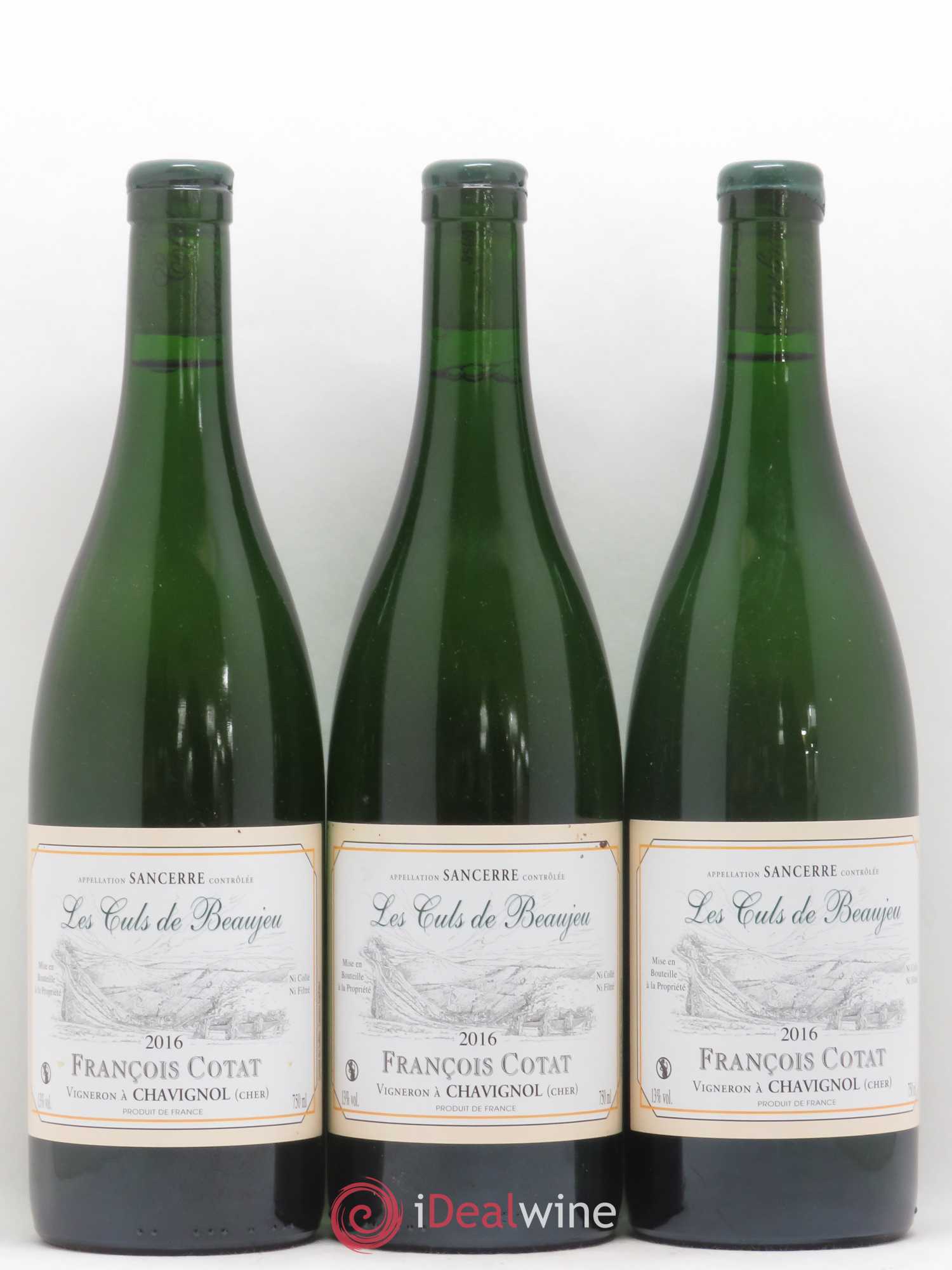 Sancerre Les Culs de Beaujeu François Cotat 2016 - Lot de 3 bouteilles - 0