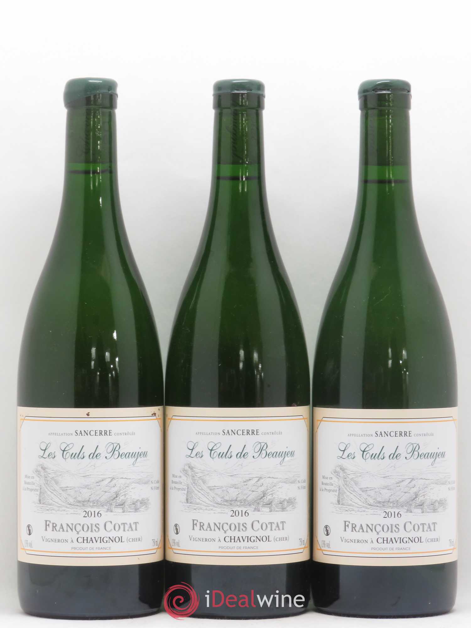 Sancerre Les Culs de Beaujeu François Cotat 2016 - Lot de 3 bouteilles - 0