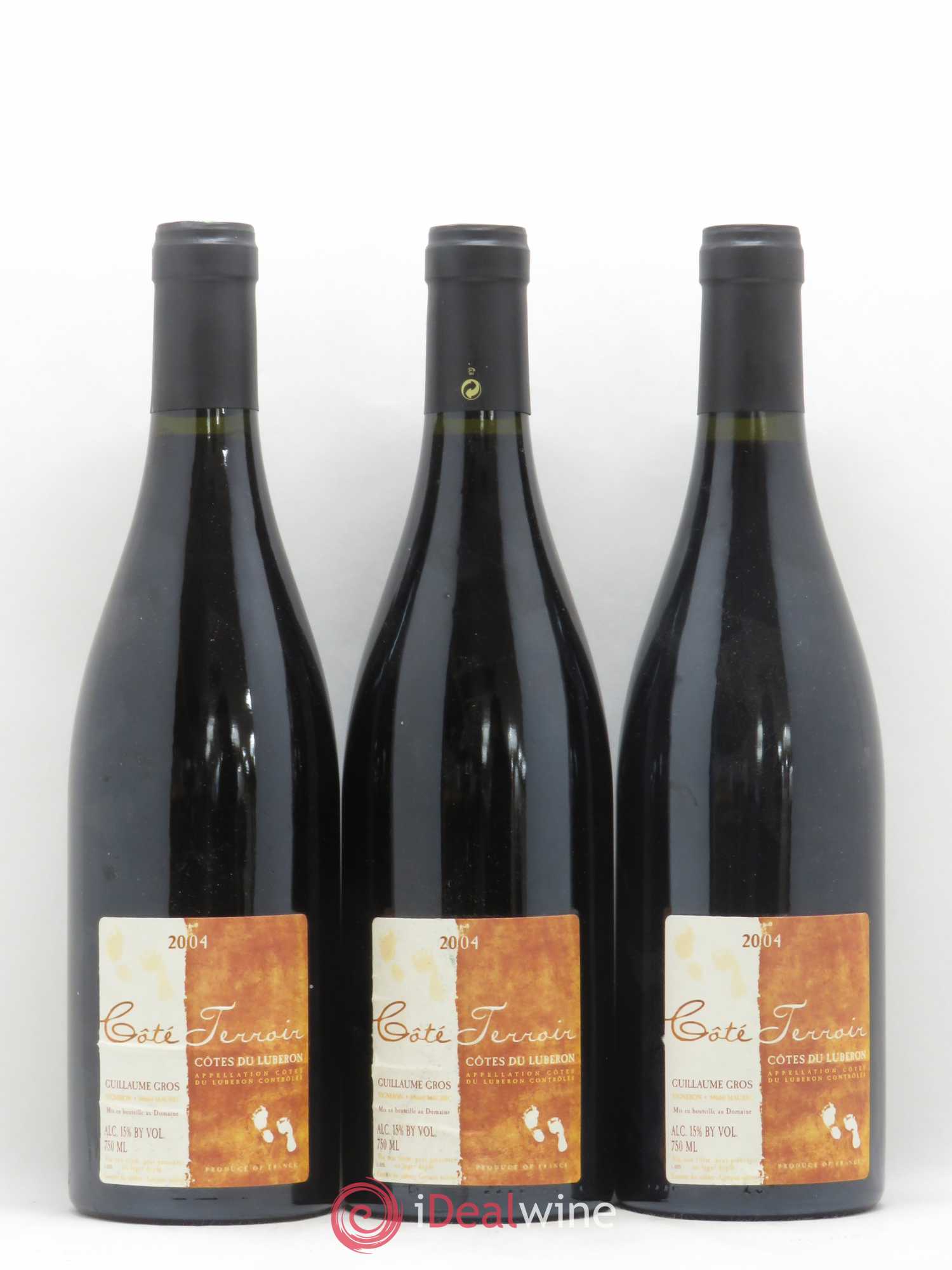 Côtes du Luberon Domaine Guillaume Gros Côté Terroir (sans prix de réserve) 2004 - Posten von 6 Flaschen - 1