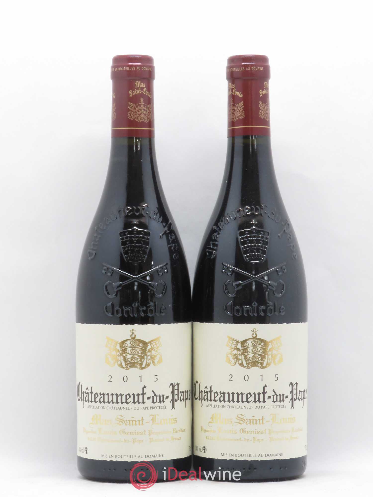 Châteauneuf-du-Pape Tradition Mas Saint-Louis 2015 - Lot de 2 bouteilles - 0