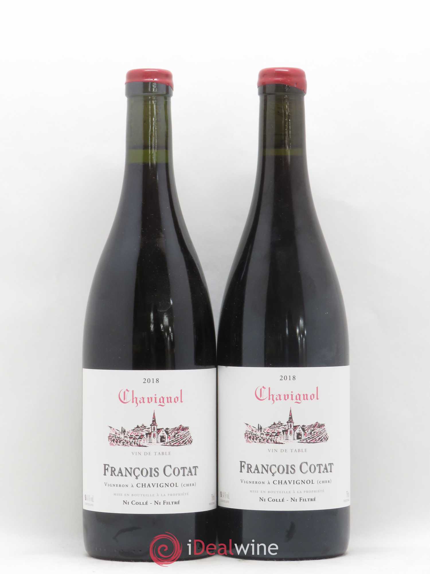Vin de table - Chavignol François Cotat (sans prix de réserve) 2018 - Lot de 2 bouteilles - 0
