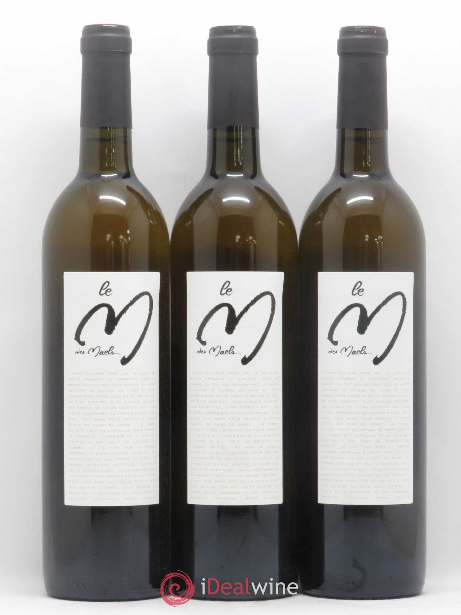 Pays d'Oc Le M des Maels Roussane Domaine des Maels (sans prix de réserve) 2015 - Posten von 3 Flaschen - 0