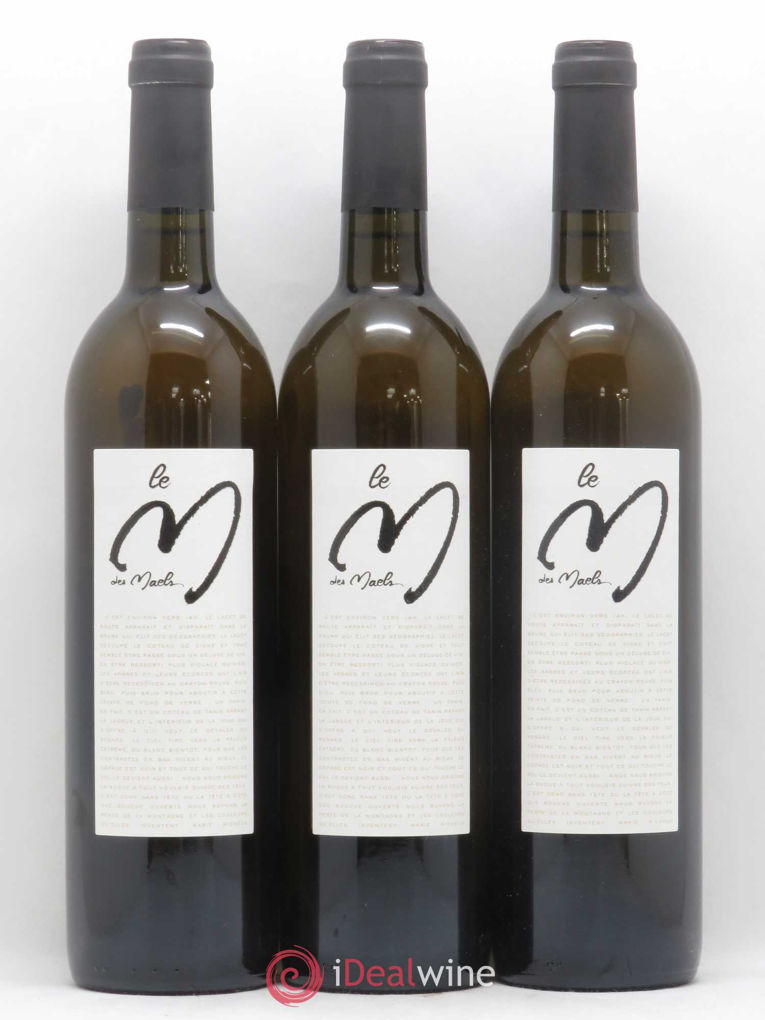 Pays d'Oc Le M des Maels Roussane Domaine des Maels (sans prix de réserve) 2015 - Posten von 3 Flaschen - 0