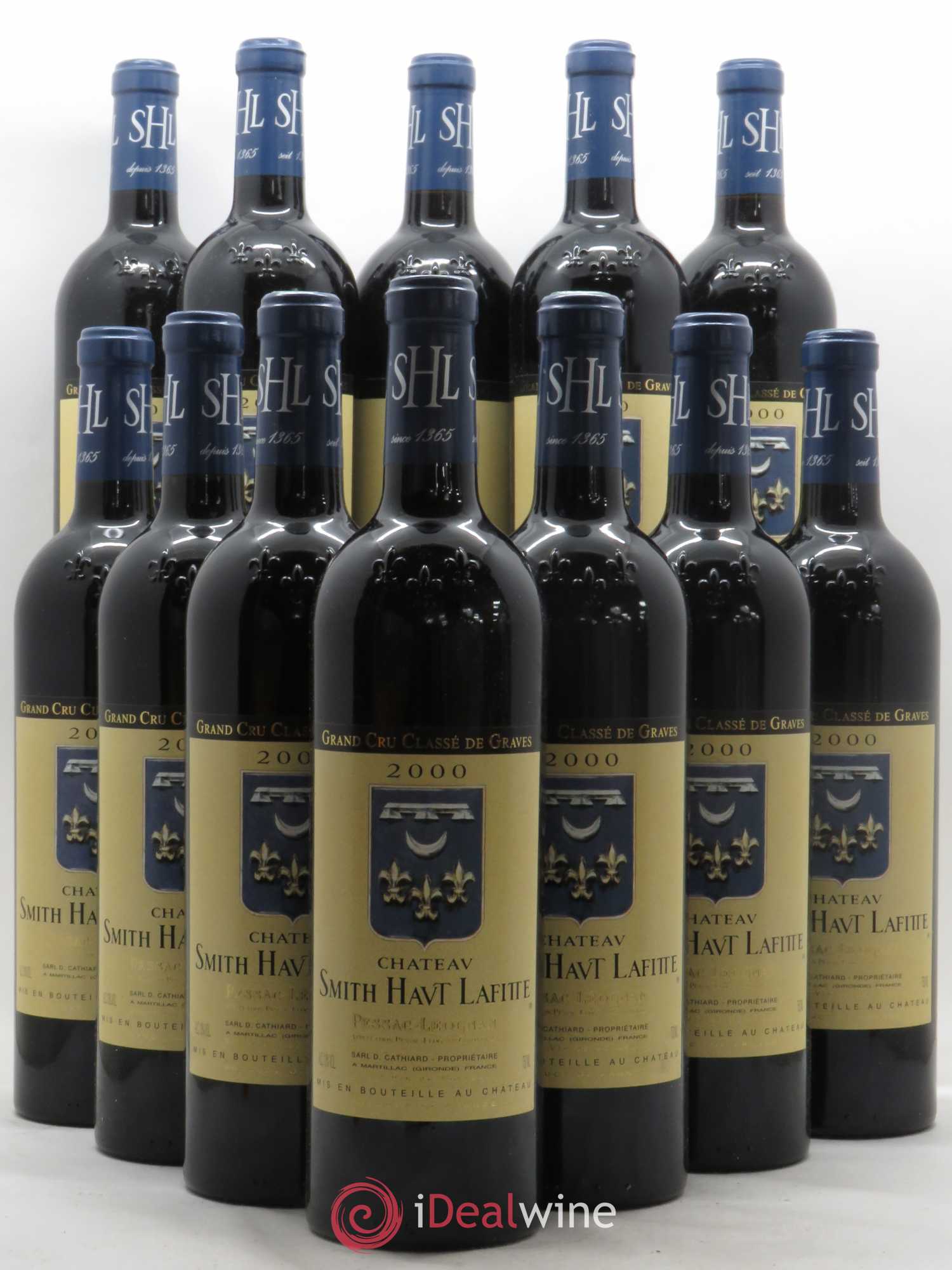 Château Smith Haut Lafitte Cru Classé de Graves 2000 - Lot de 12 bouteilles - 0