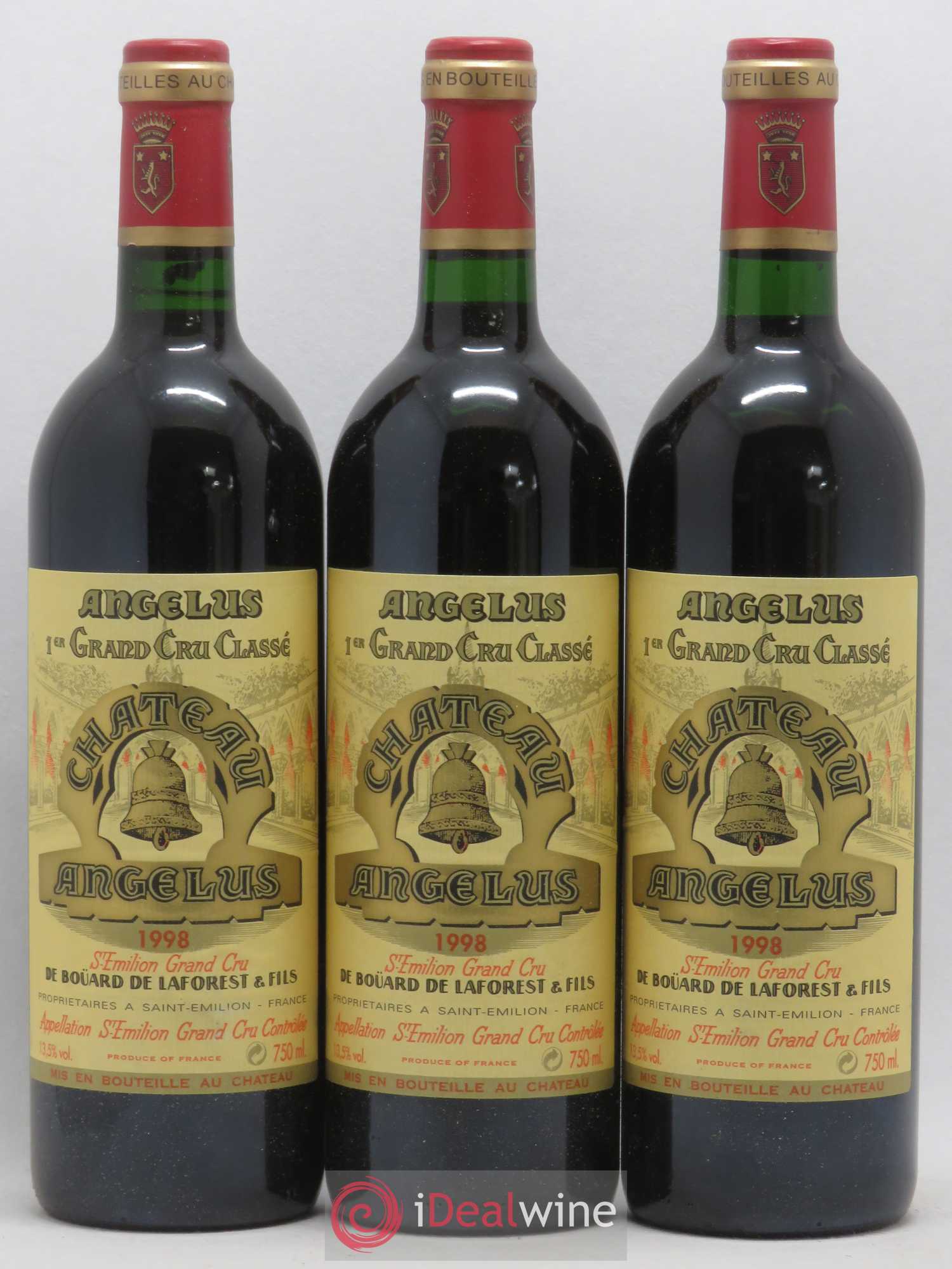 Château Angélus 1er Grand Cru Classé A 1998 - Lot de 6 bouteilles - 2