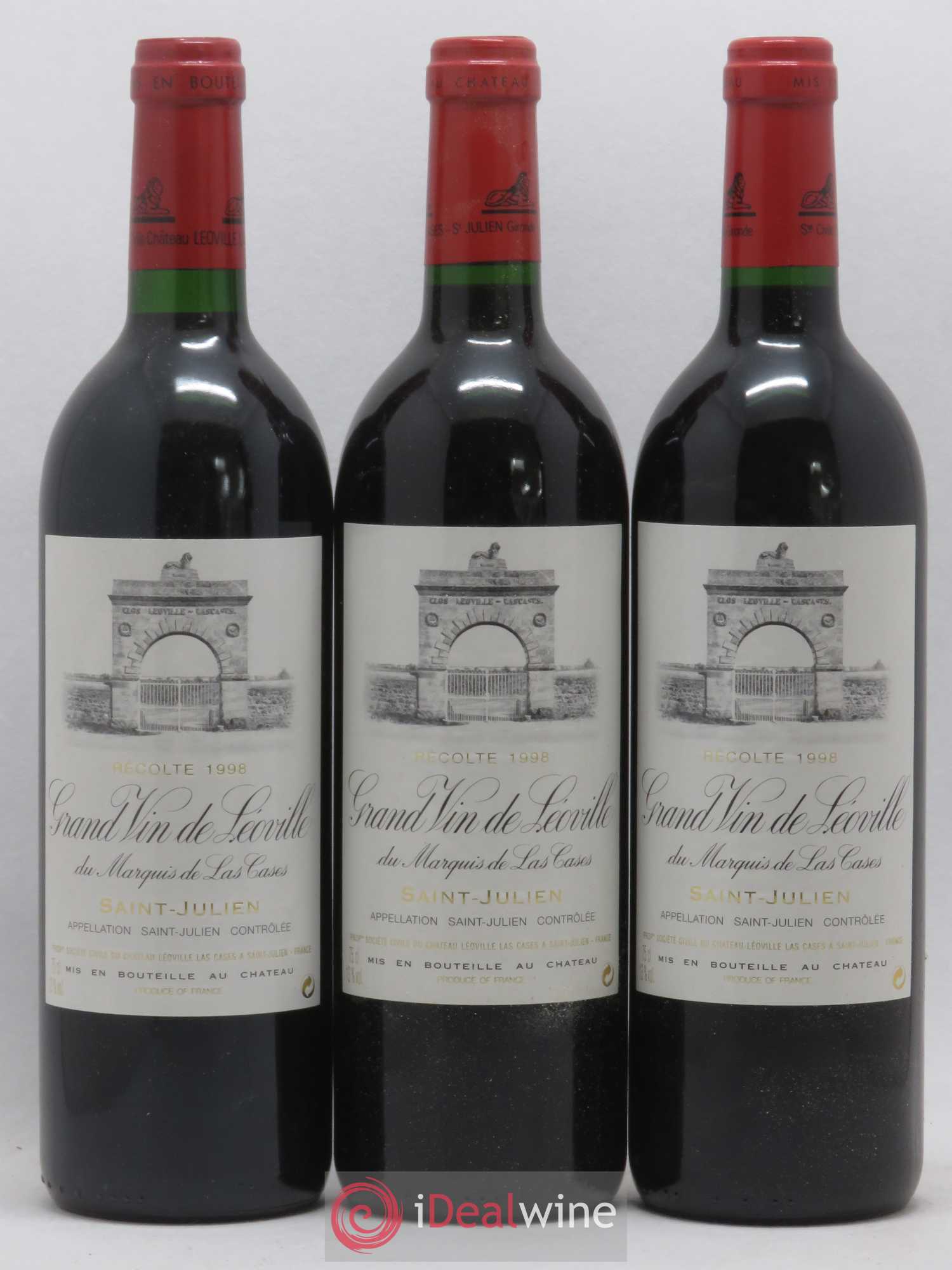Château Léoville Las Cases 2ème Grand Cru Classé 1998 - Lot de 12 bouteilles - 2