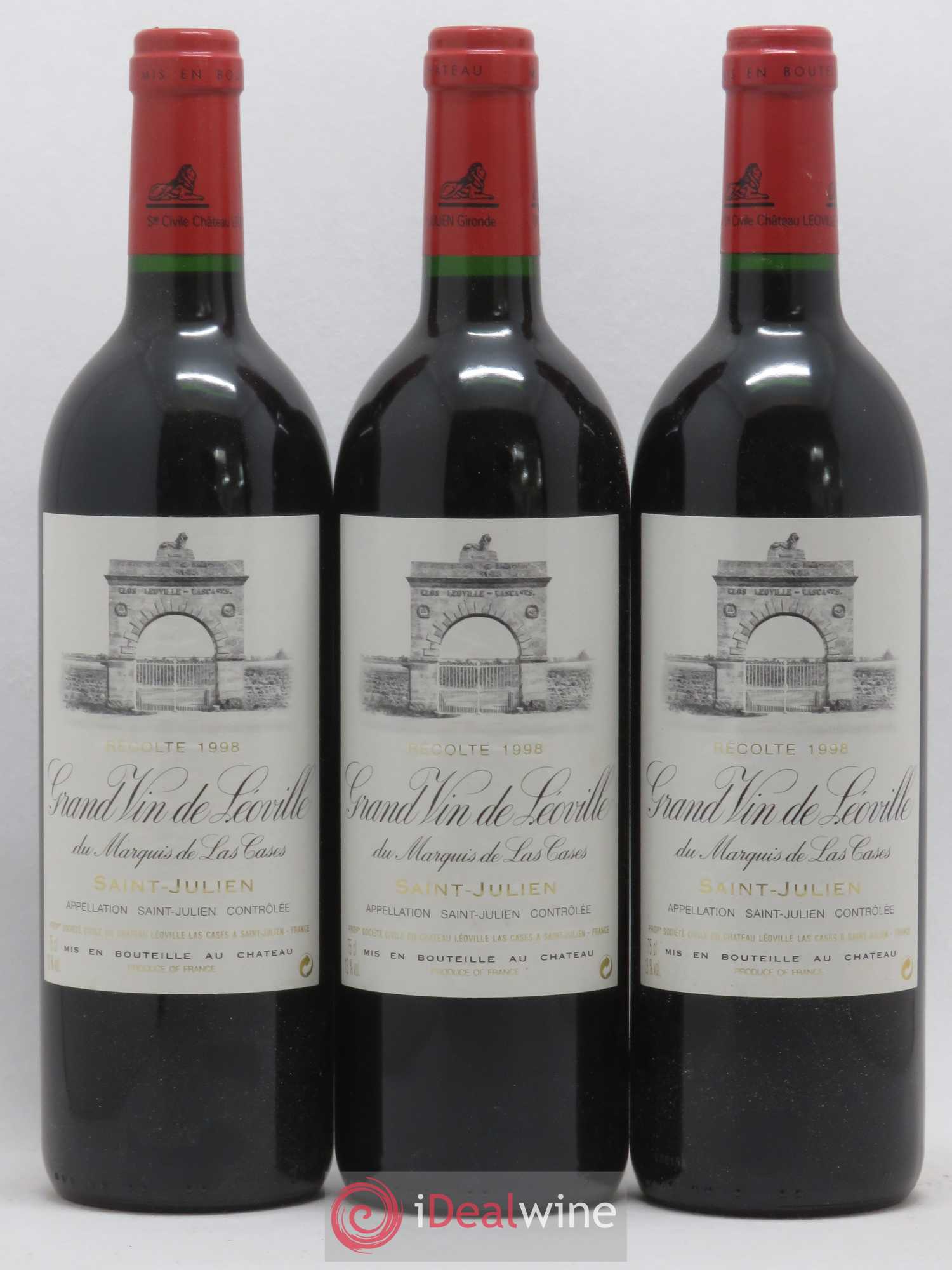 Château Léoville Las Cases 2ème Grand Cru Classé 1998 - Lot de 12 bouteilles - 3