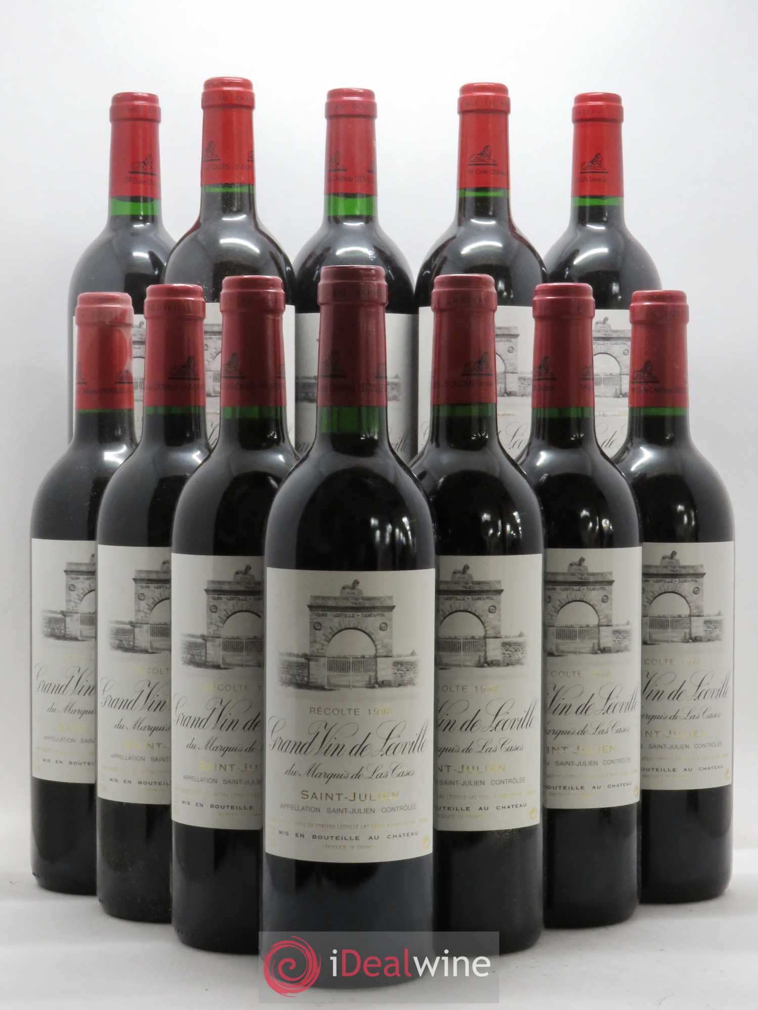 Château Léoville Las Cases 2ème Grand Cru Classé 1998 - Lot de 12 bouteilles - 0