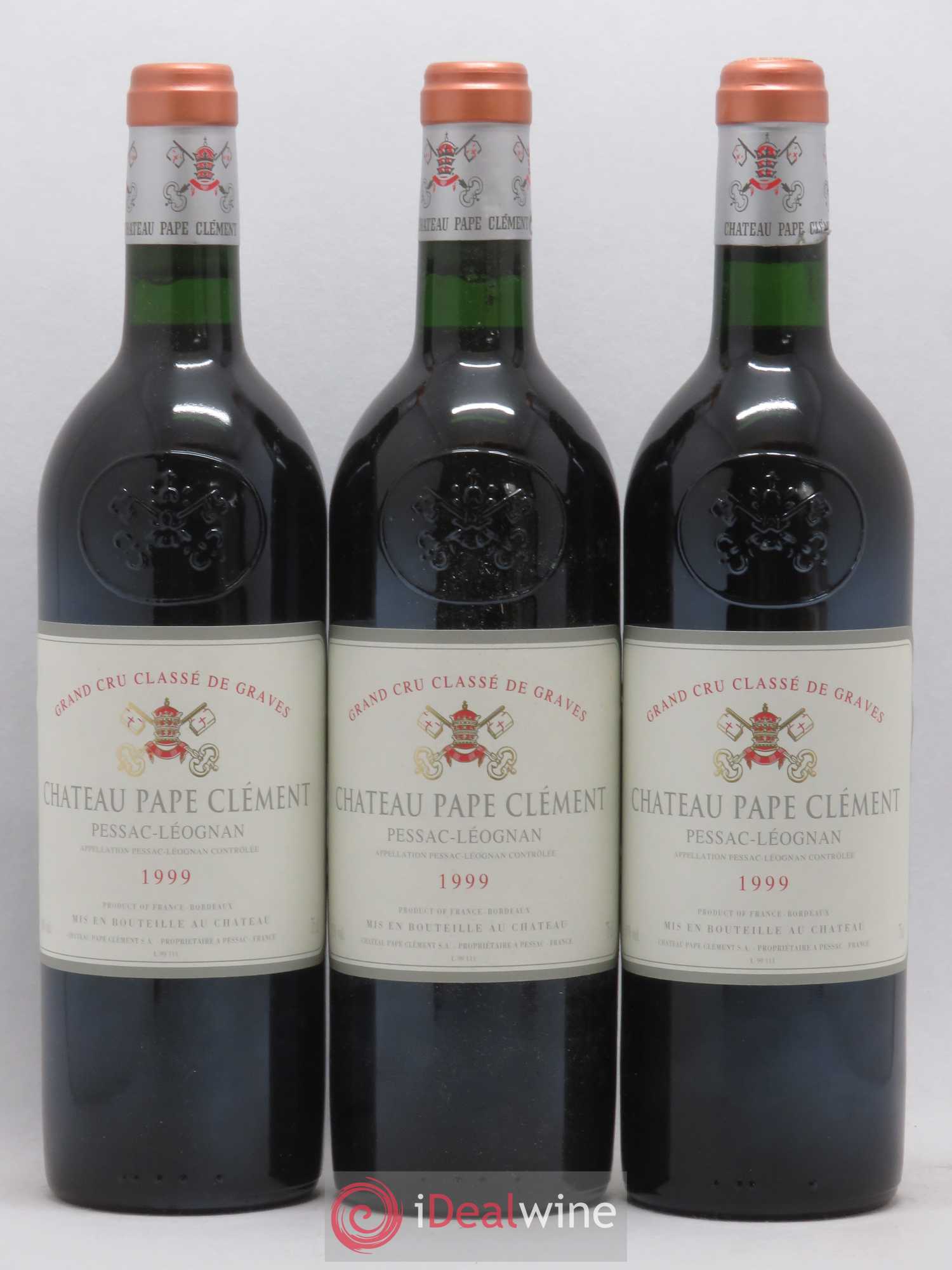 Château Pape Clément Cru Classé de Graves 1999 - Lot de 12 bouteilles - 1
