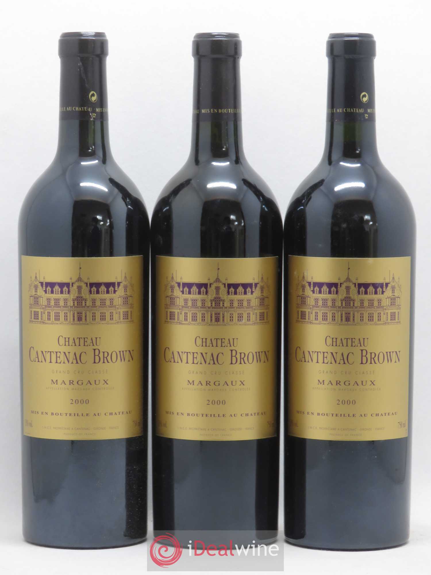 Château Cantenac Brown 3ème Grand Cru Classé 2000 - Lot de 12 bouteilles - 2