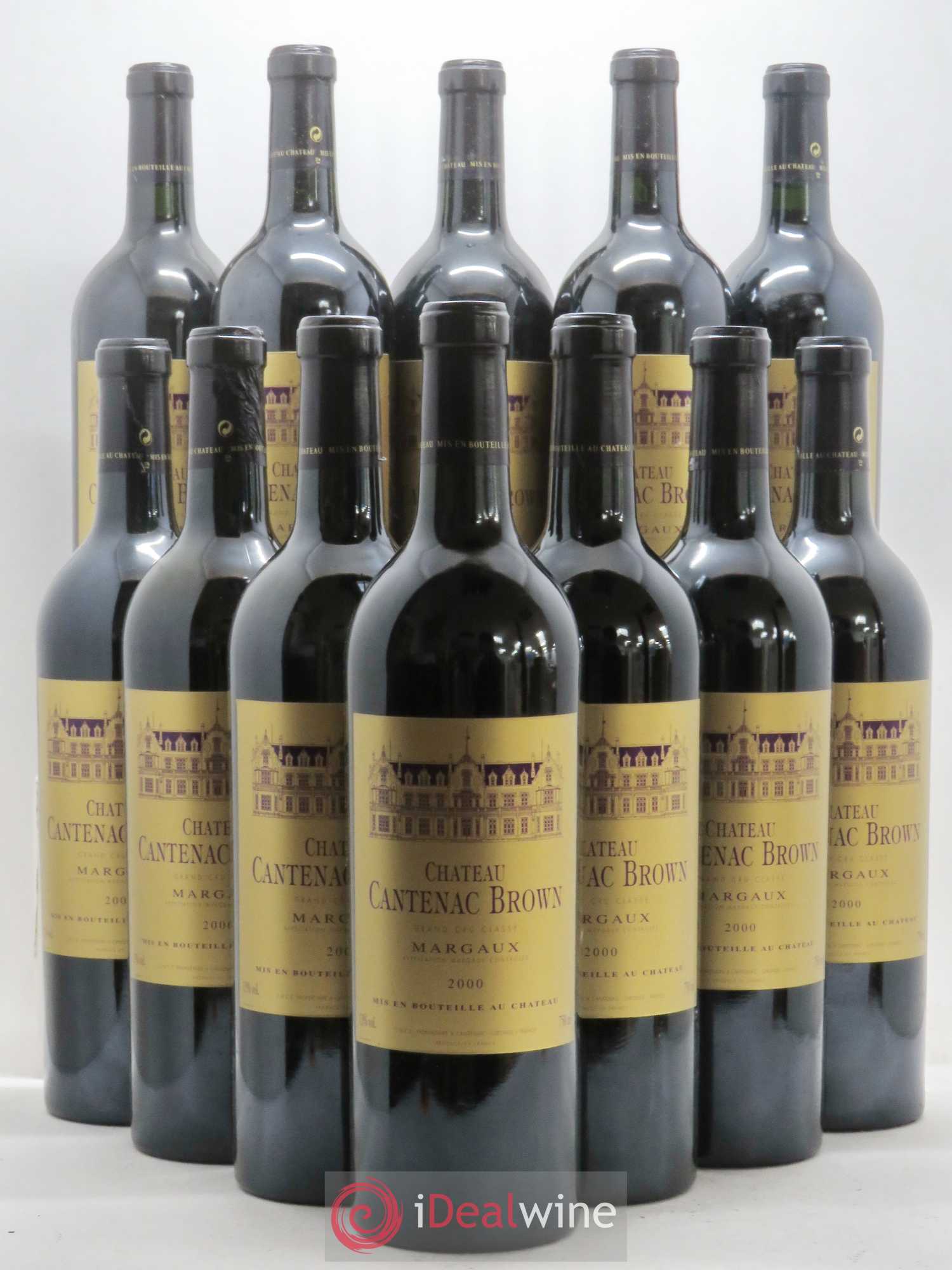 Château Cantenac Brown 3ème Grand Cru Classé 2000 - Lot de 12 bouteilles - 0