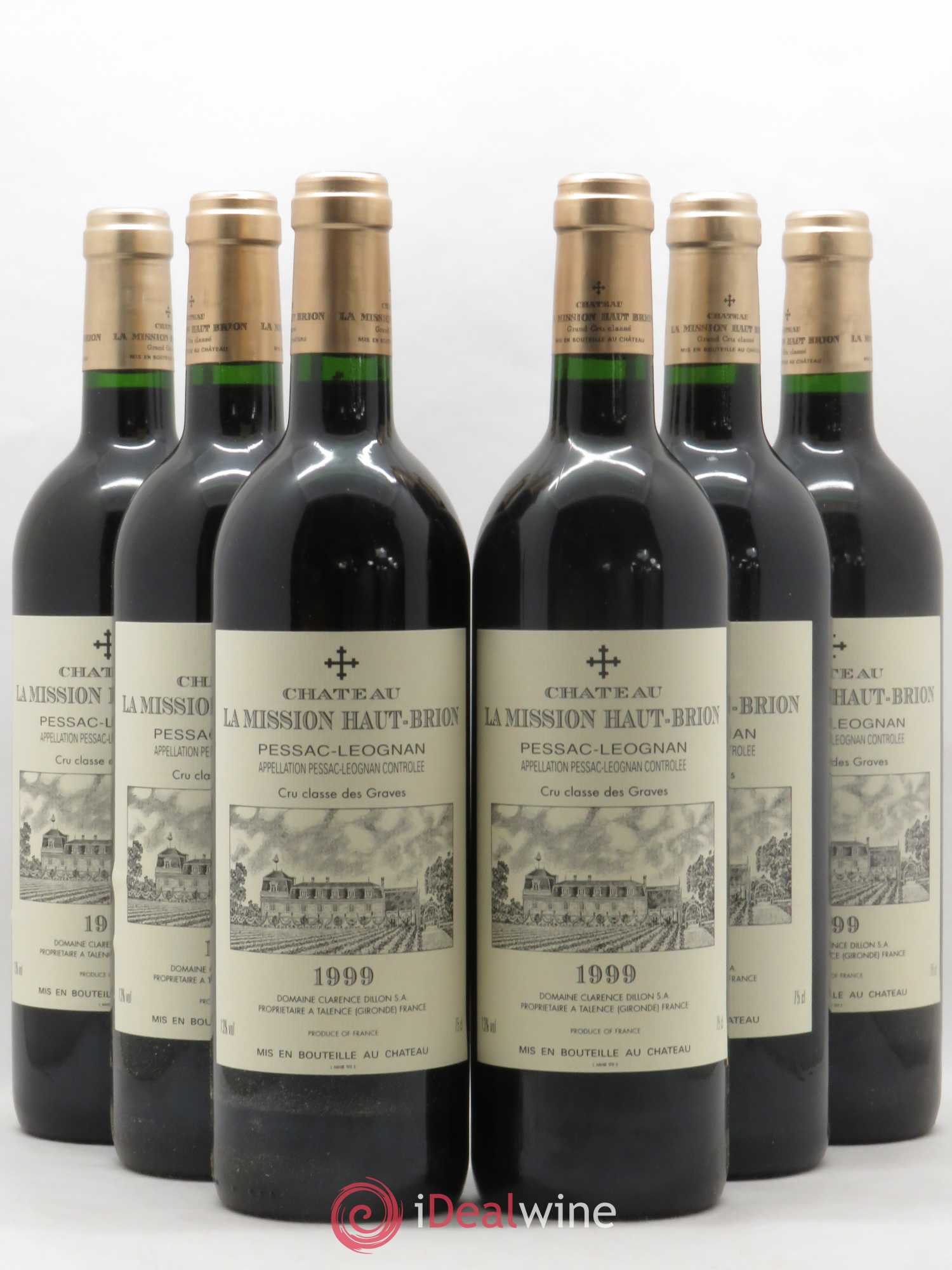 Château la Mission Haut-Brion Cru Classé de Graves 1999 - Lotto di 6 bottiglie - 0