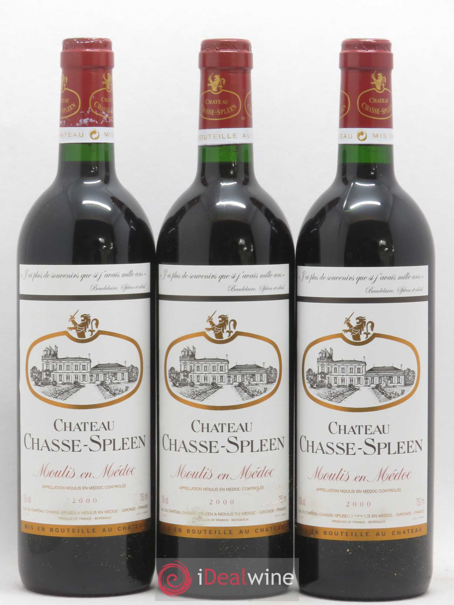 Château Chasse Spleen 2000 - Lot de 12 bouteilles - 2