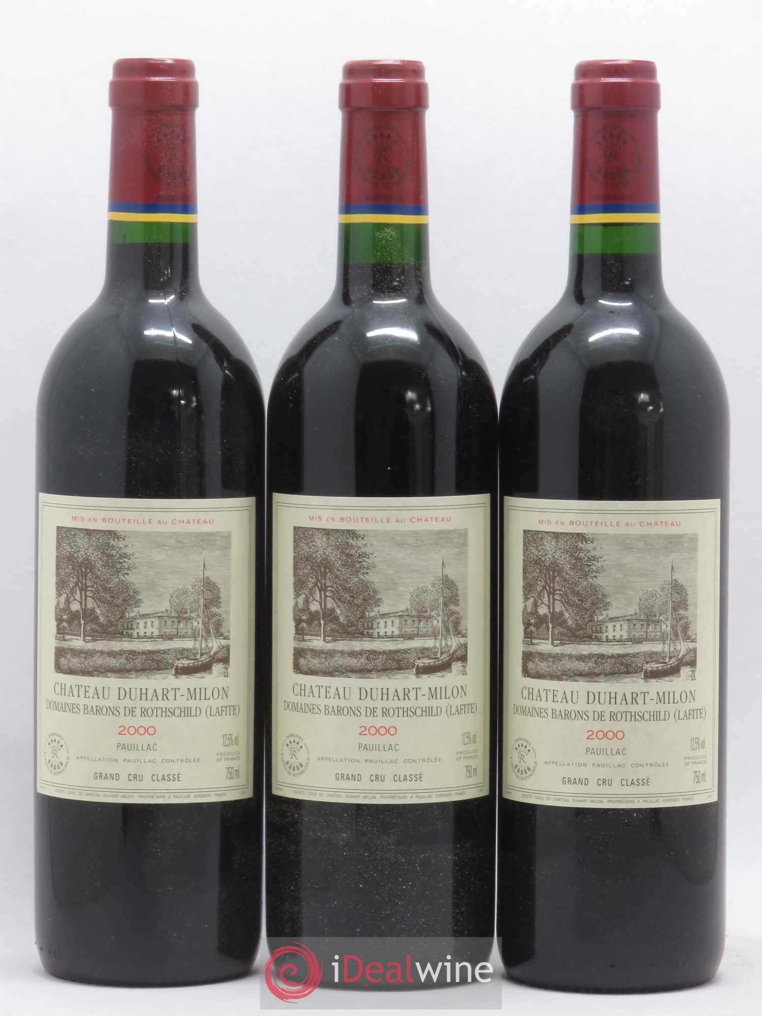 Château Duhart-Milon 4ème Grand Cru Classé 2000 - Posten von 12 Flaschen - 2