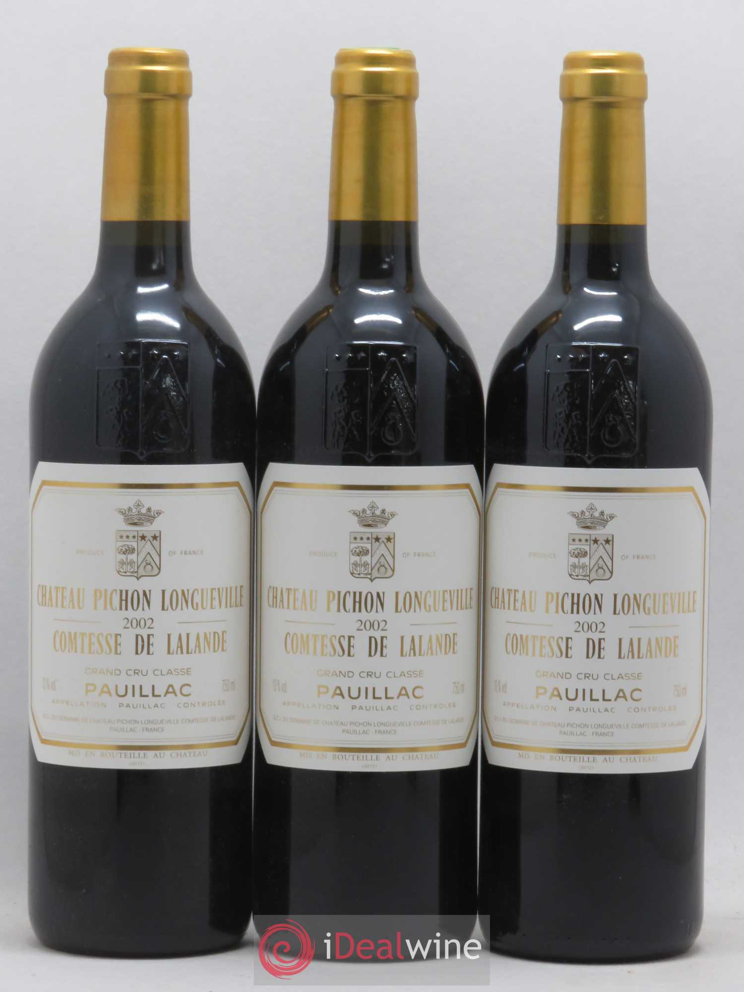 Château Pichon Longueville Comtesse de Lalande 2ème Grand Cru Classé 2002 - Lot de 12 bouteilles - 1