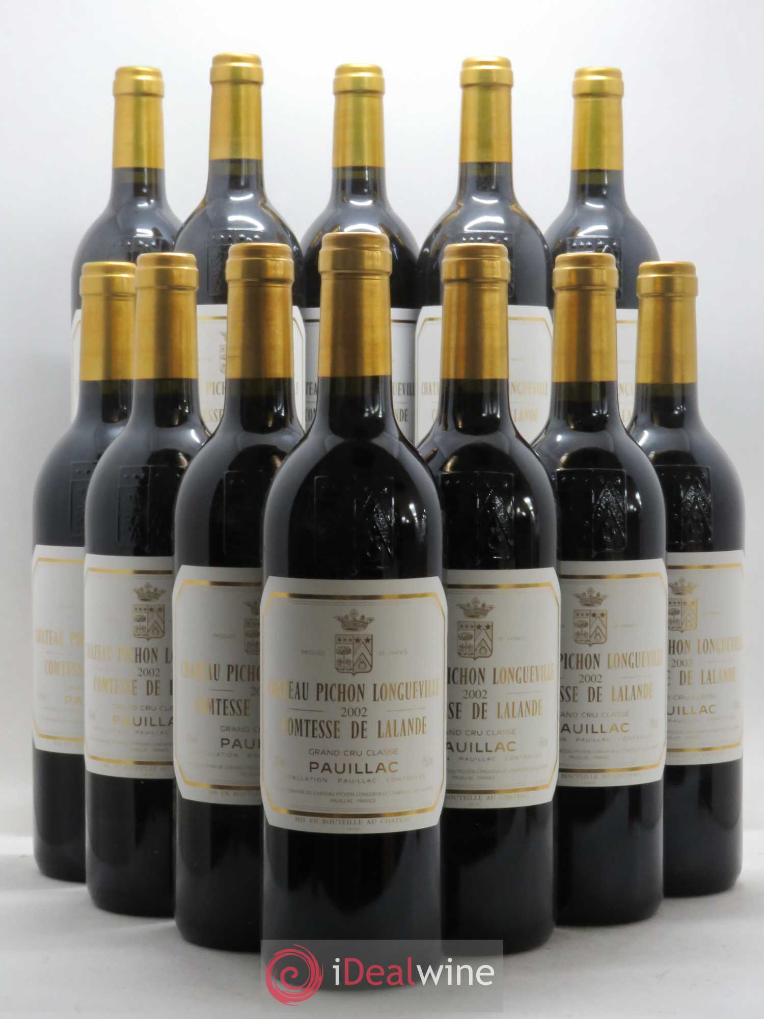 Château Pichon Longueville Comtesse de Lalande 2ème Grand Cru Classé 2002 - Lot de 12 bouteilles - 0