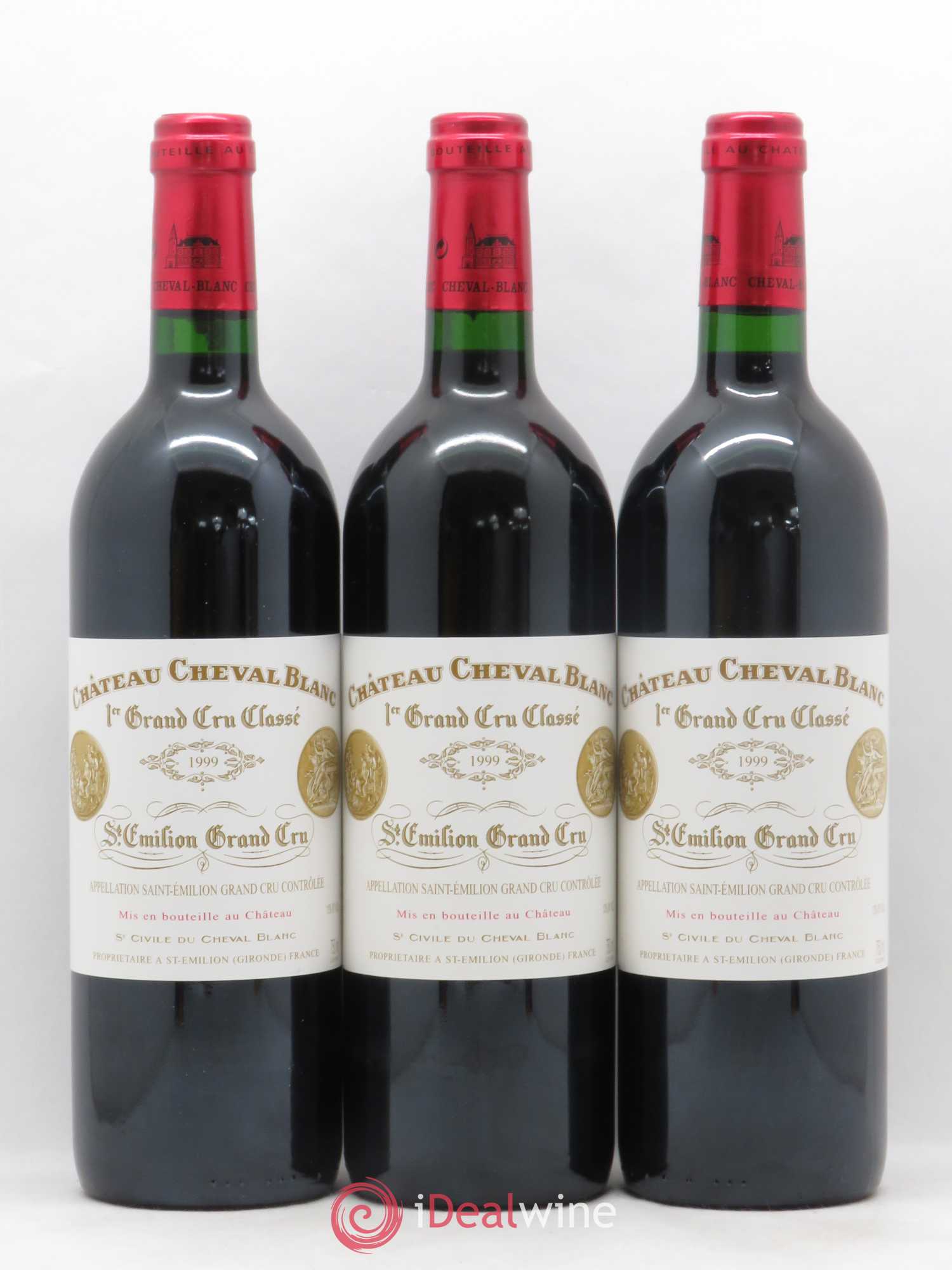 Château Cheval Blanc 1er Grand Cru Classé A 1999 - Lot de 6 bouteilles - 1