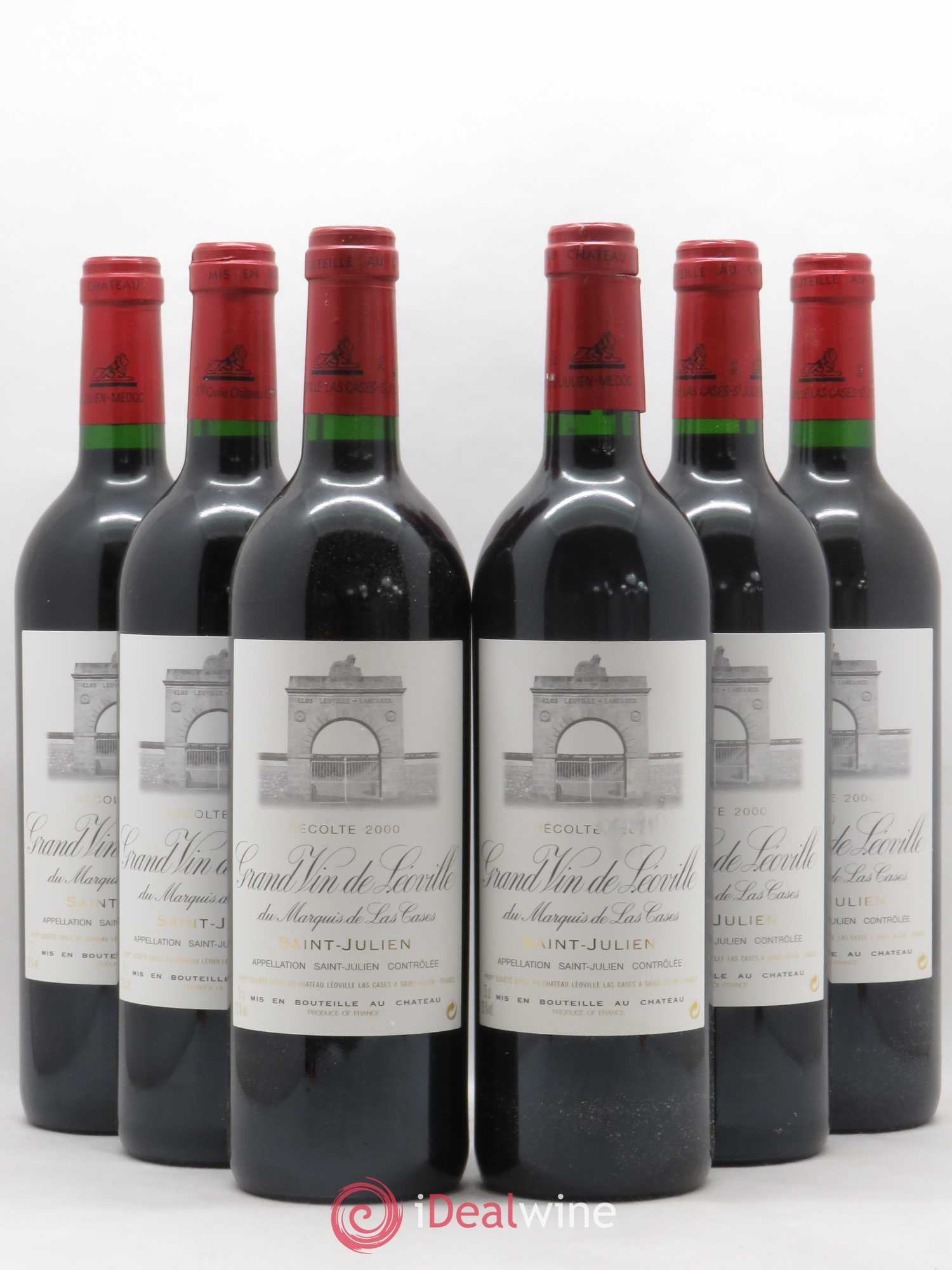 Château Léoville Las Cases 2ème Grand Cru Classé 2000 - Lot de 6 bouteilles - 0