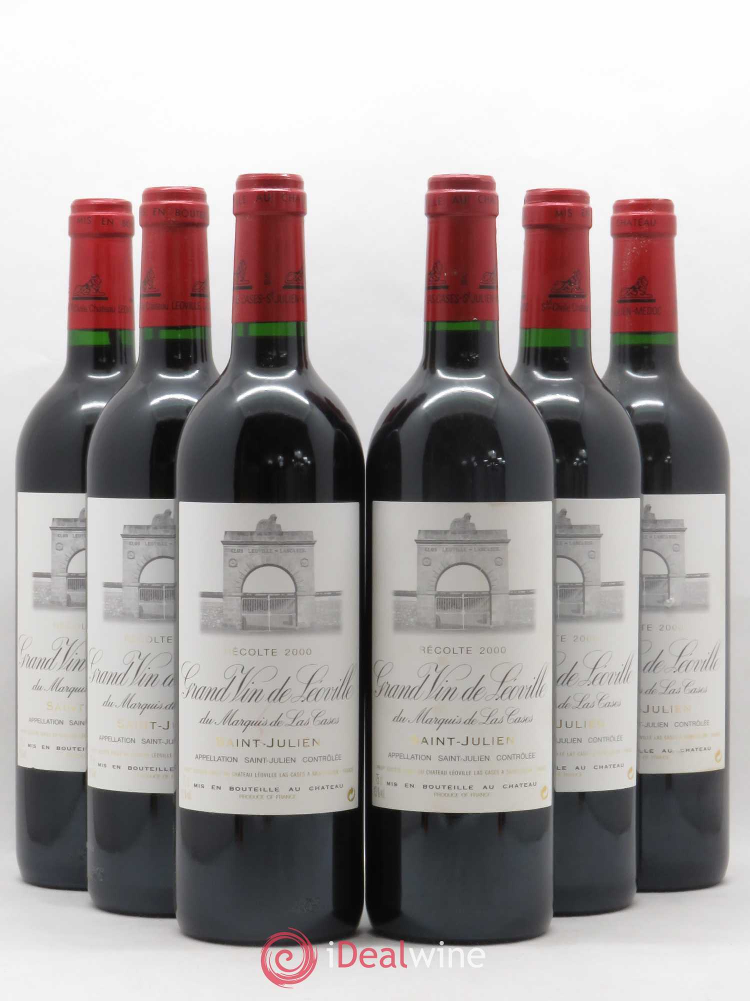 Château Léoville Las Cases 2ème Grand Cru Classé 2000 - Lot de 6 bouteilles - 0