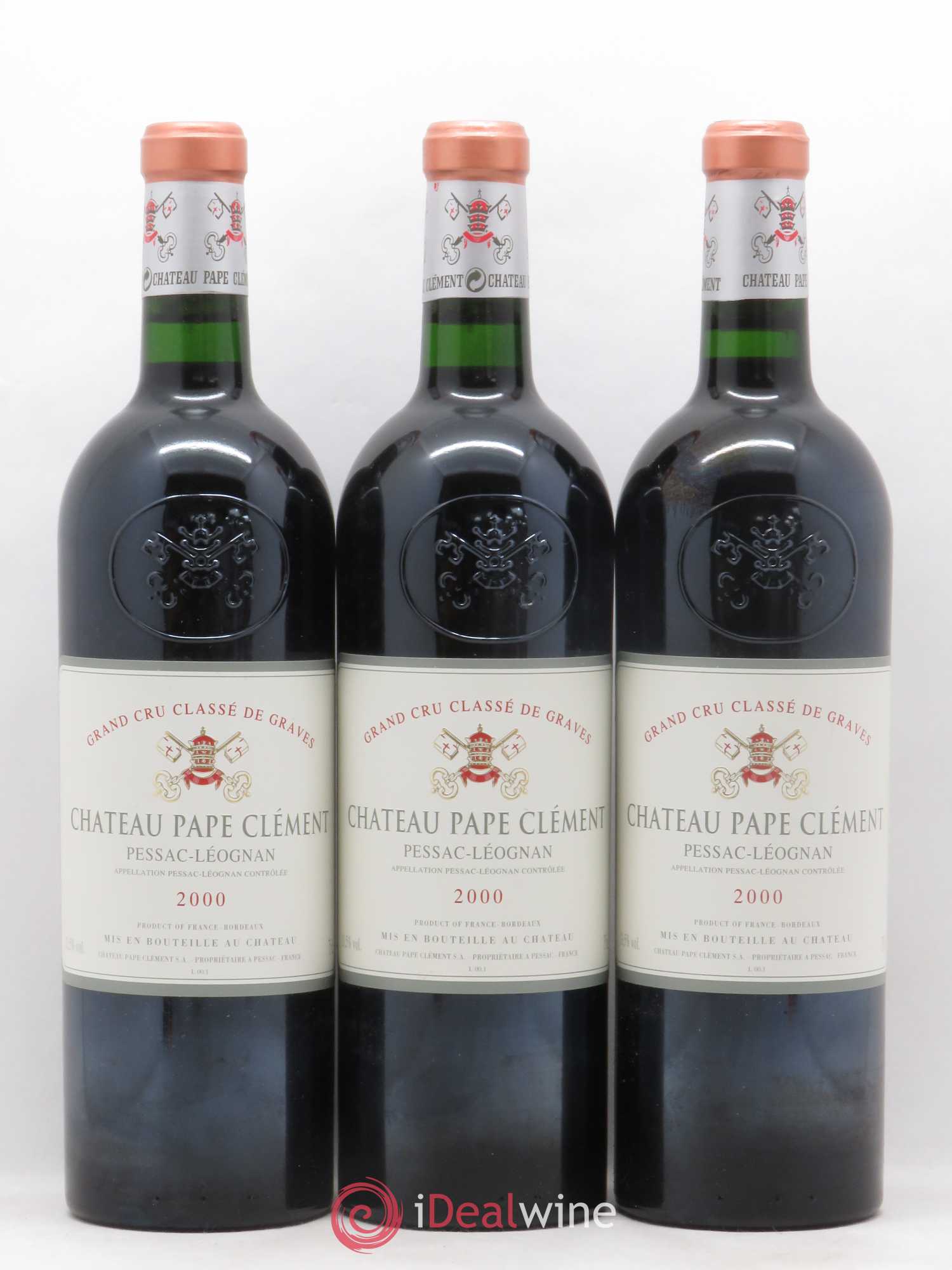 Château Pape Clément Cru Classé de Graves 2000 - Lot de 12 bouteilles - 1