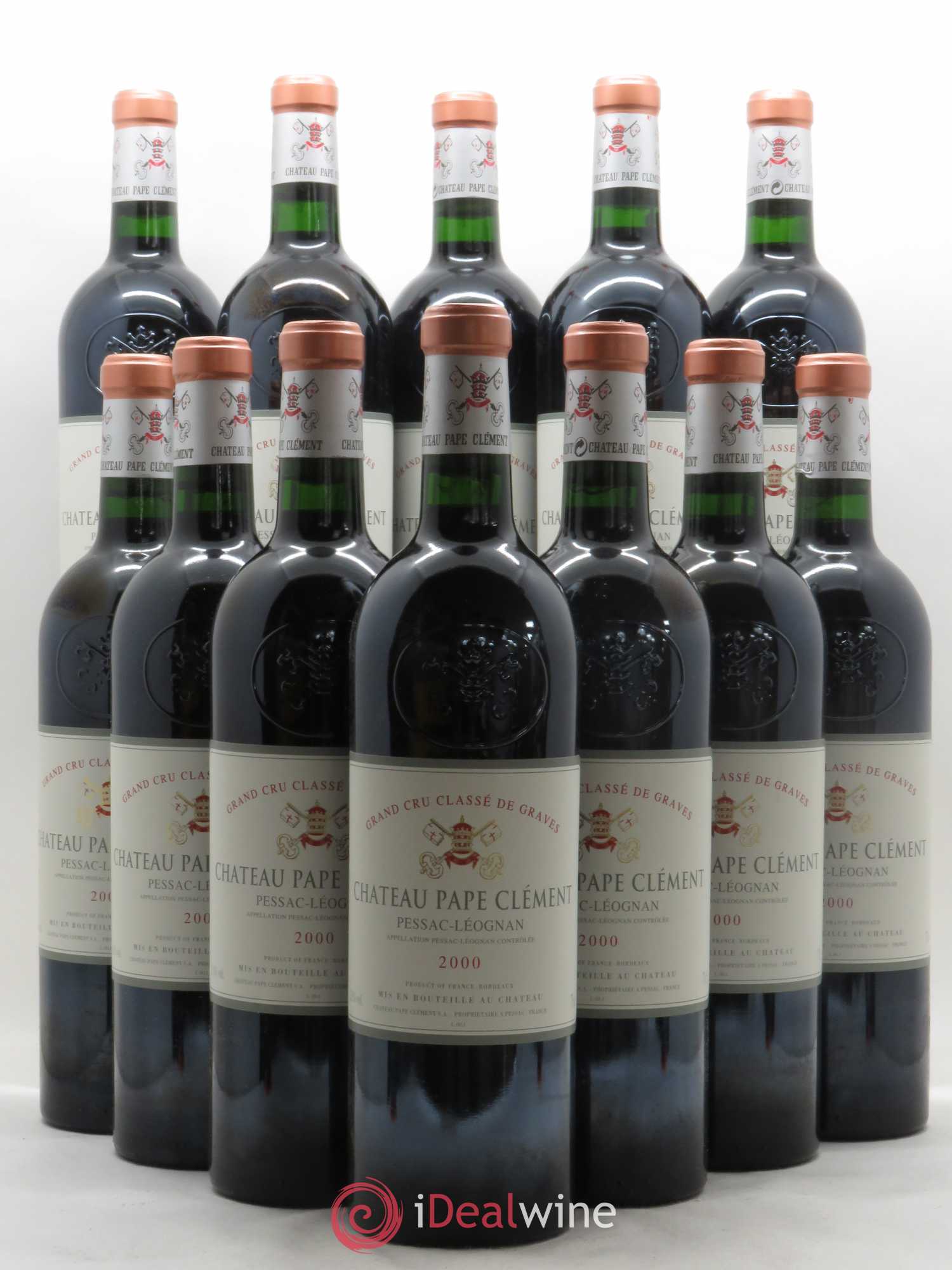 Château Pape Clément Cru Classé de Graves 2000 - Lot de 12 bouteilles - 0