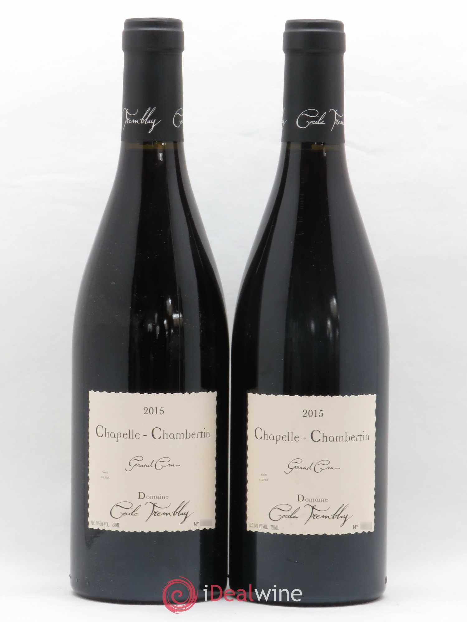 Chapelle-Chambertin Grand Cru Cécile Tremblay 2015 - Lot de 2 bouteilles - 0