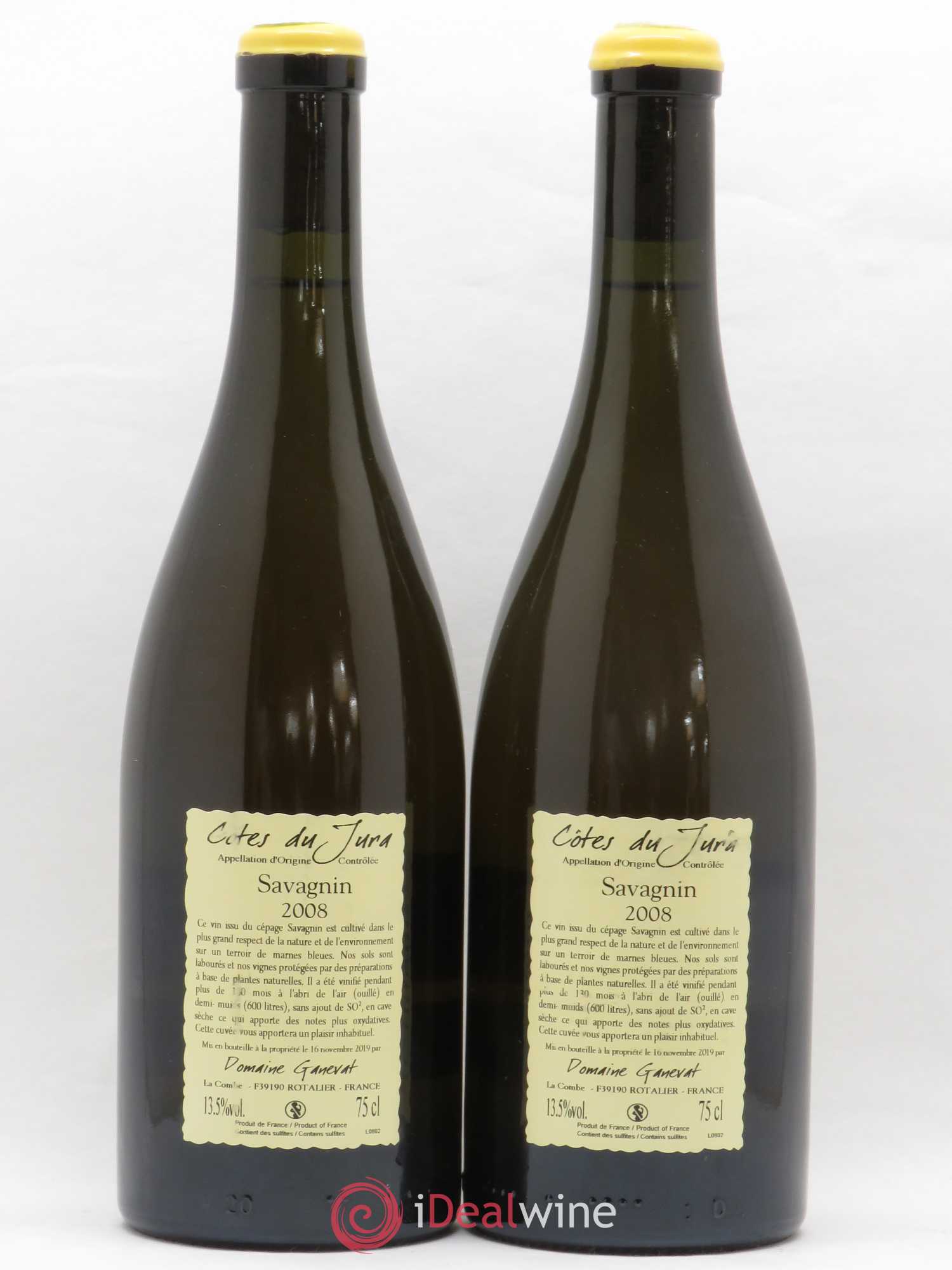 Côtes du Jura Les Vignes de mon Père Jean-François Ganevat (Domaine) 2008 - Lot de 2 bouteilles - 1