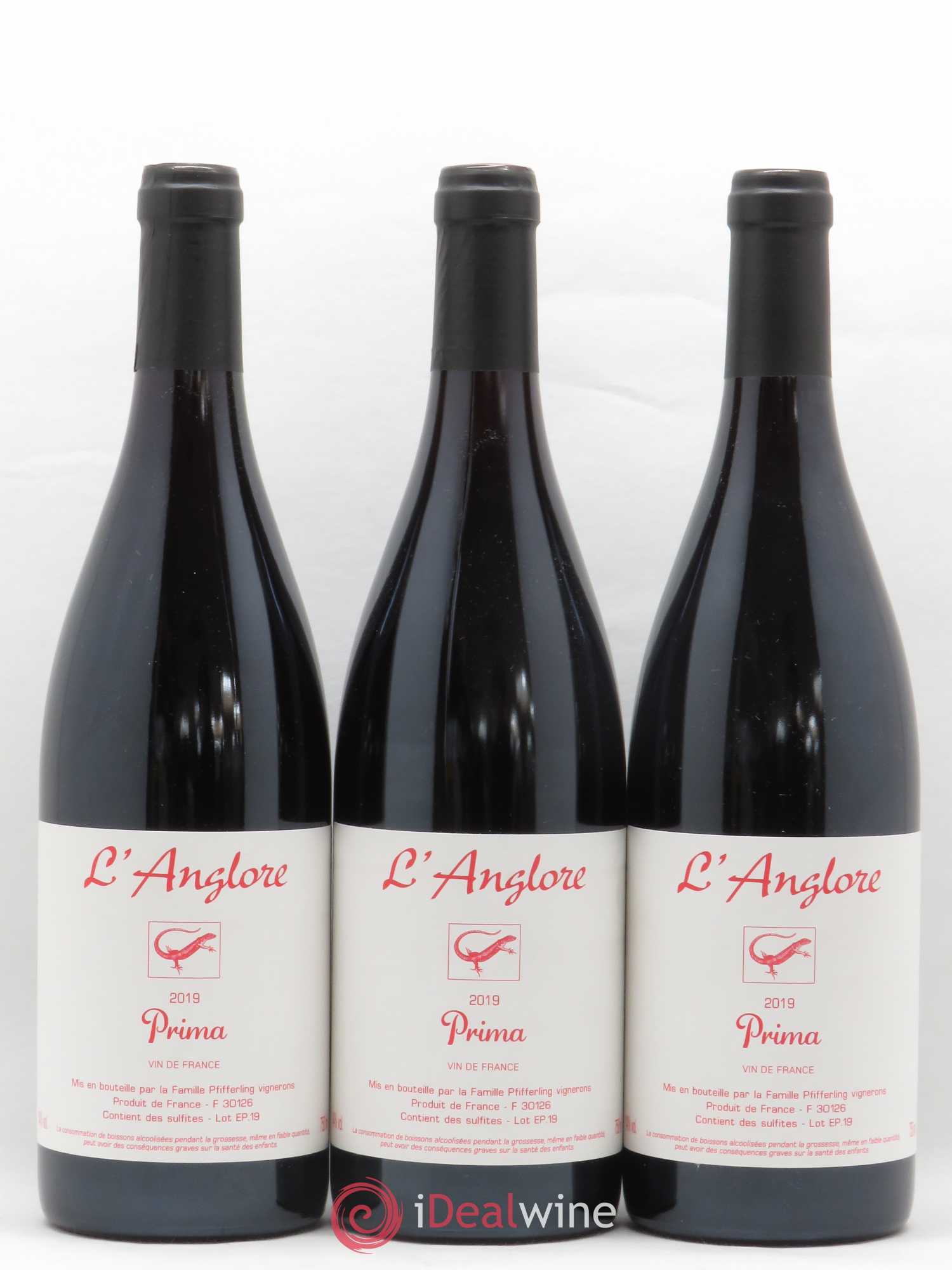 Vin de France Prima L'Anglore 2019 - Lot de 6 bouteilles - 1