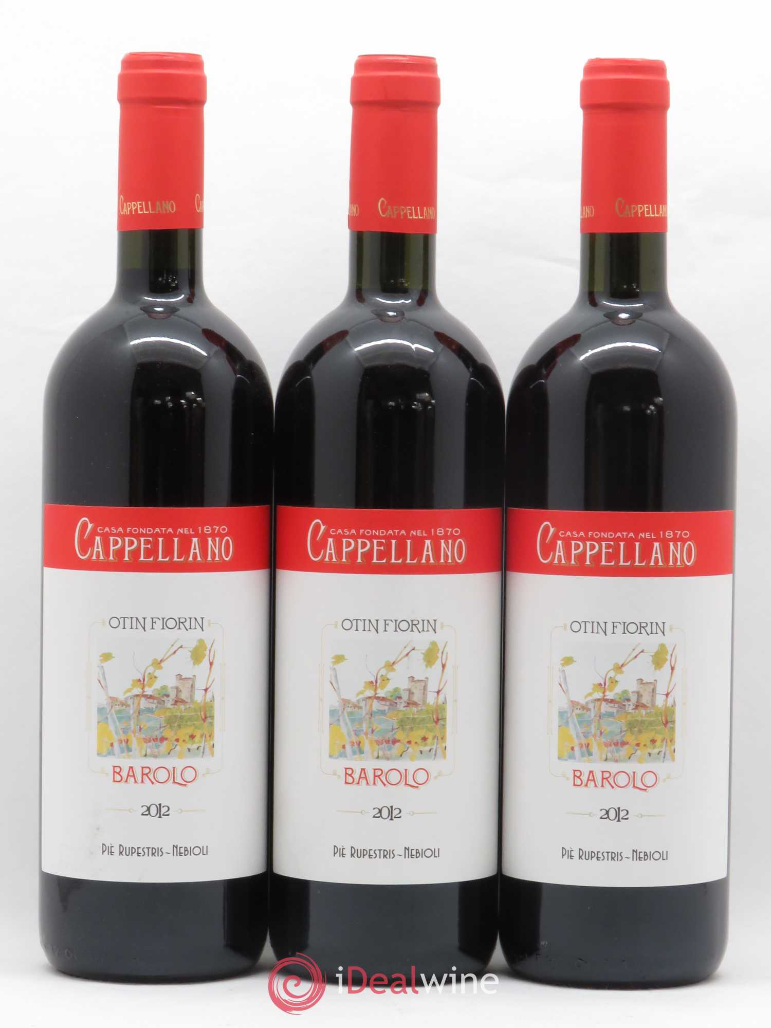 Barolo DOCG Pie Rupestris Cappellano 2012 - Lot de 6 bouteilles - 1