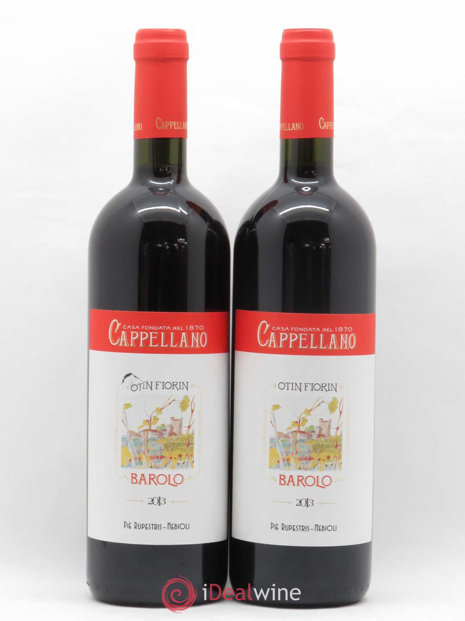 Barolo DOCG Pie Rupestris Cappellano 2013 - Lot de 2 bouteilles - 0