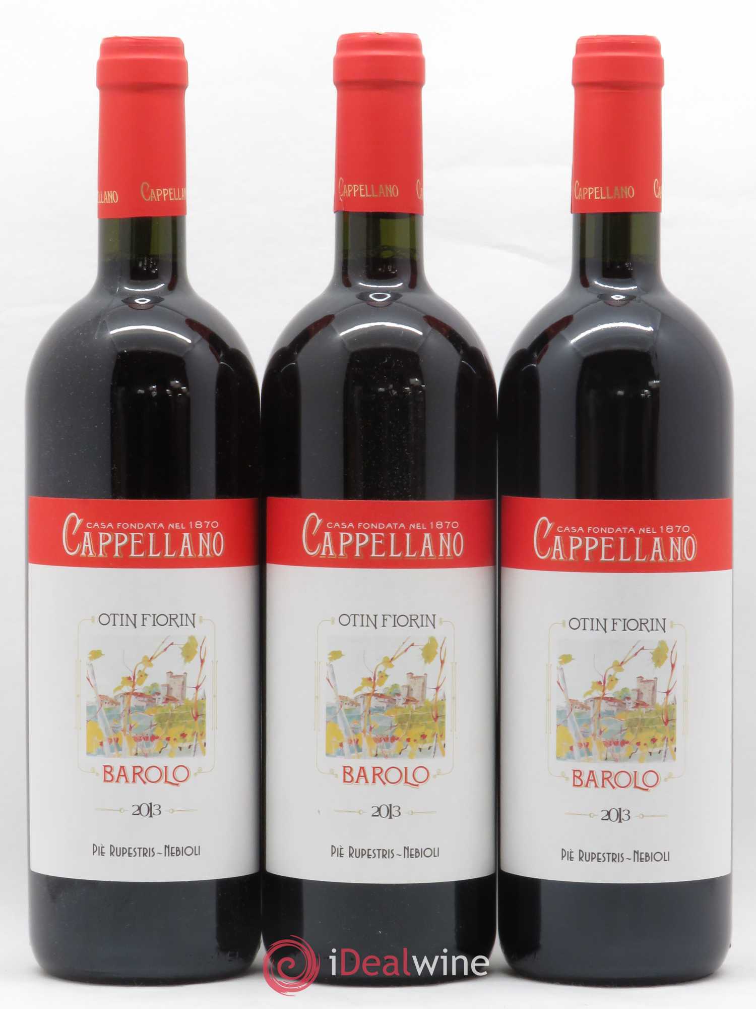 Barolo DOCG Pie Rupestris Cappellano 2013 - Posten von 3 Flaschen - 0