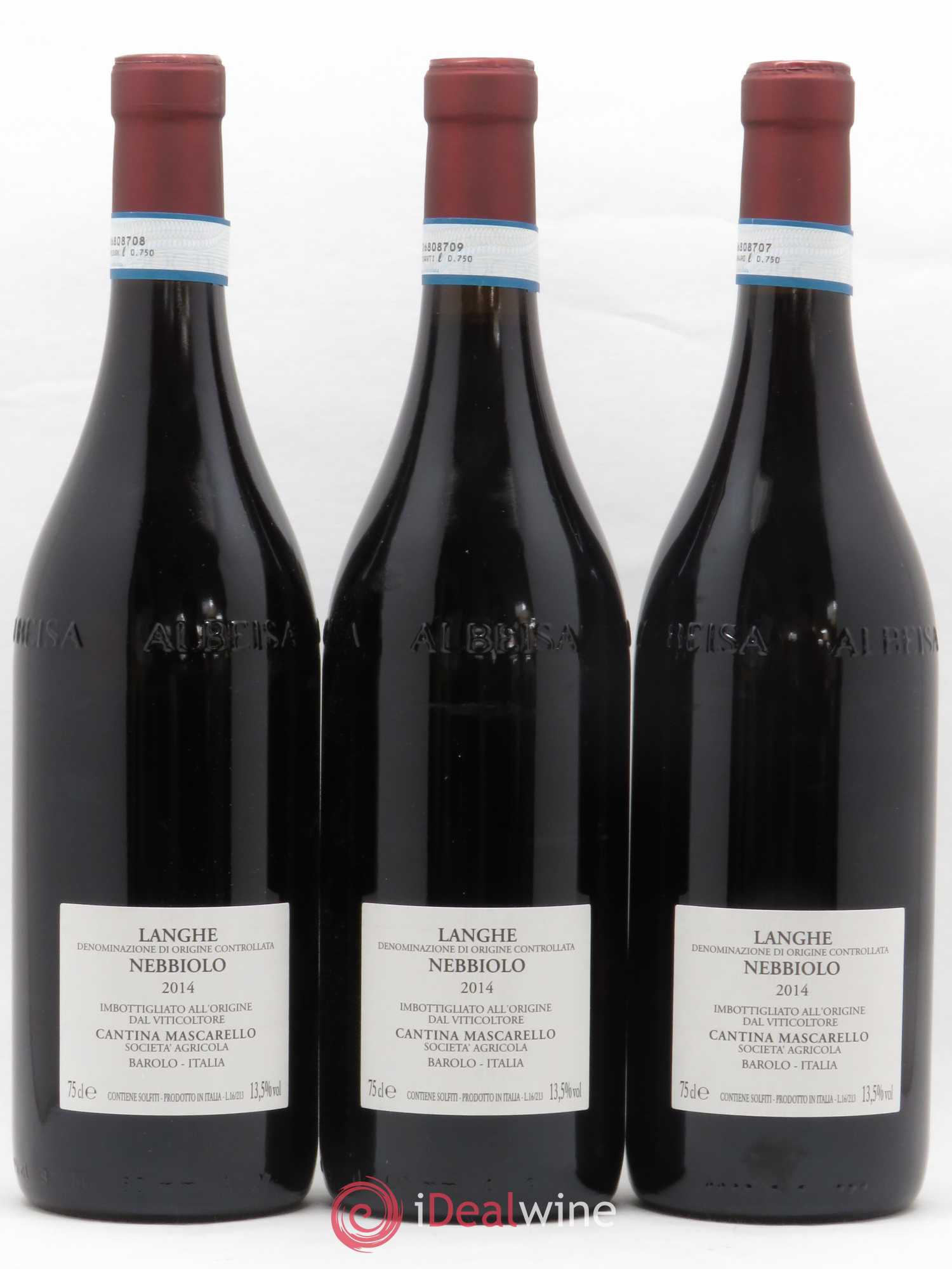 Langhe DOC Nebbiolo Bartolo Mascarello 2014 - Lot de 3 bouteilles - 1