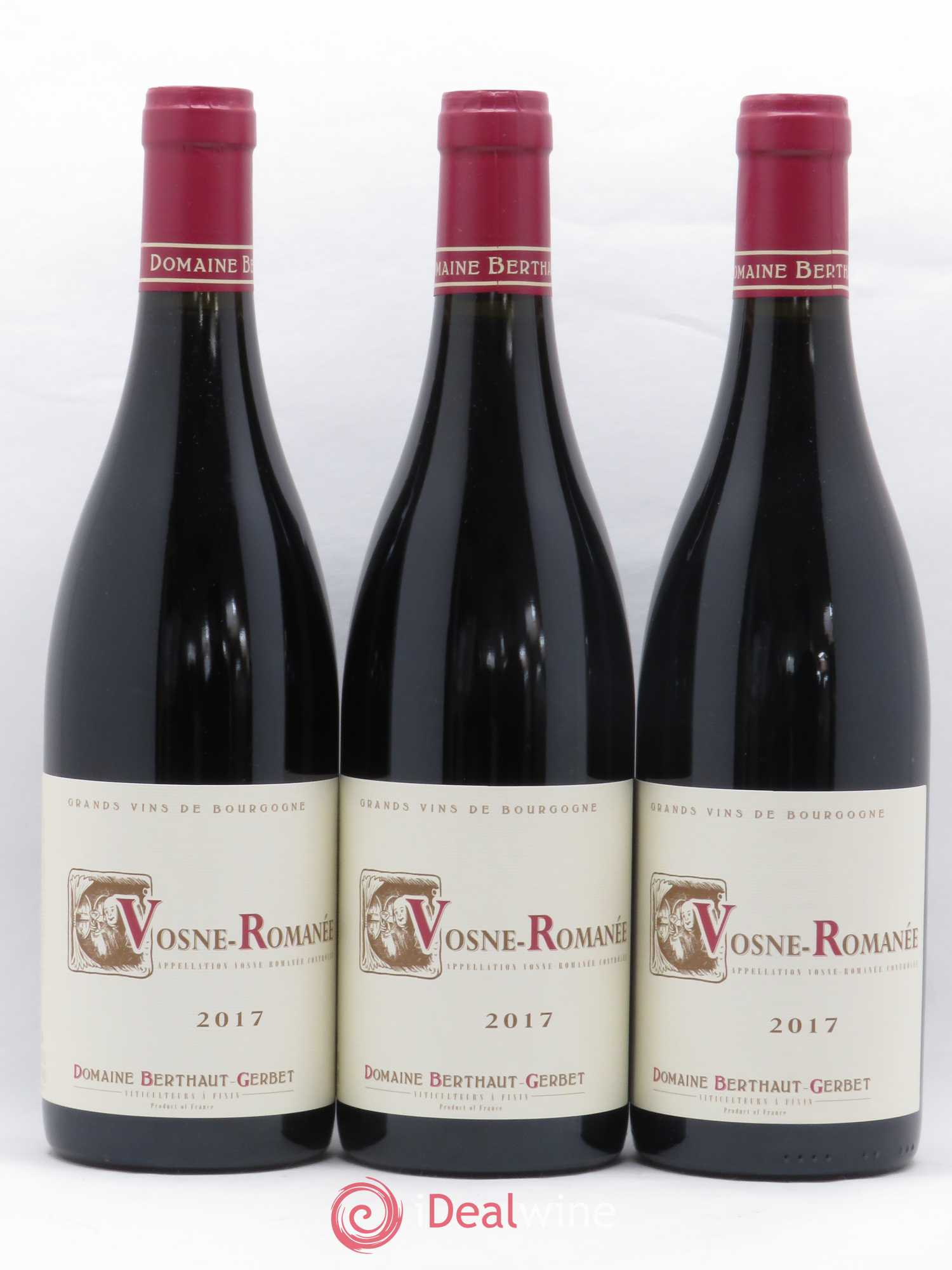Vosne-Romanée Berthaut Gerbet (Domaine) 2017 - Lot de 3 bouteilles - 0
