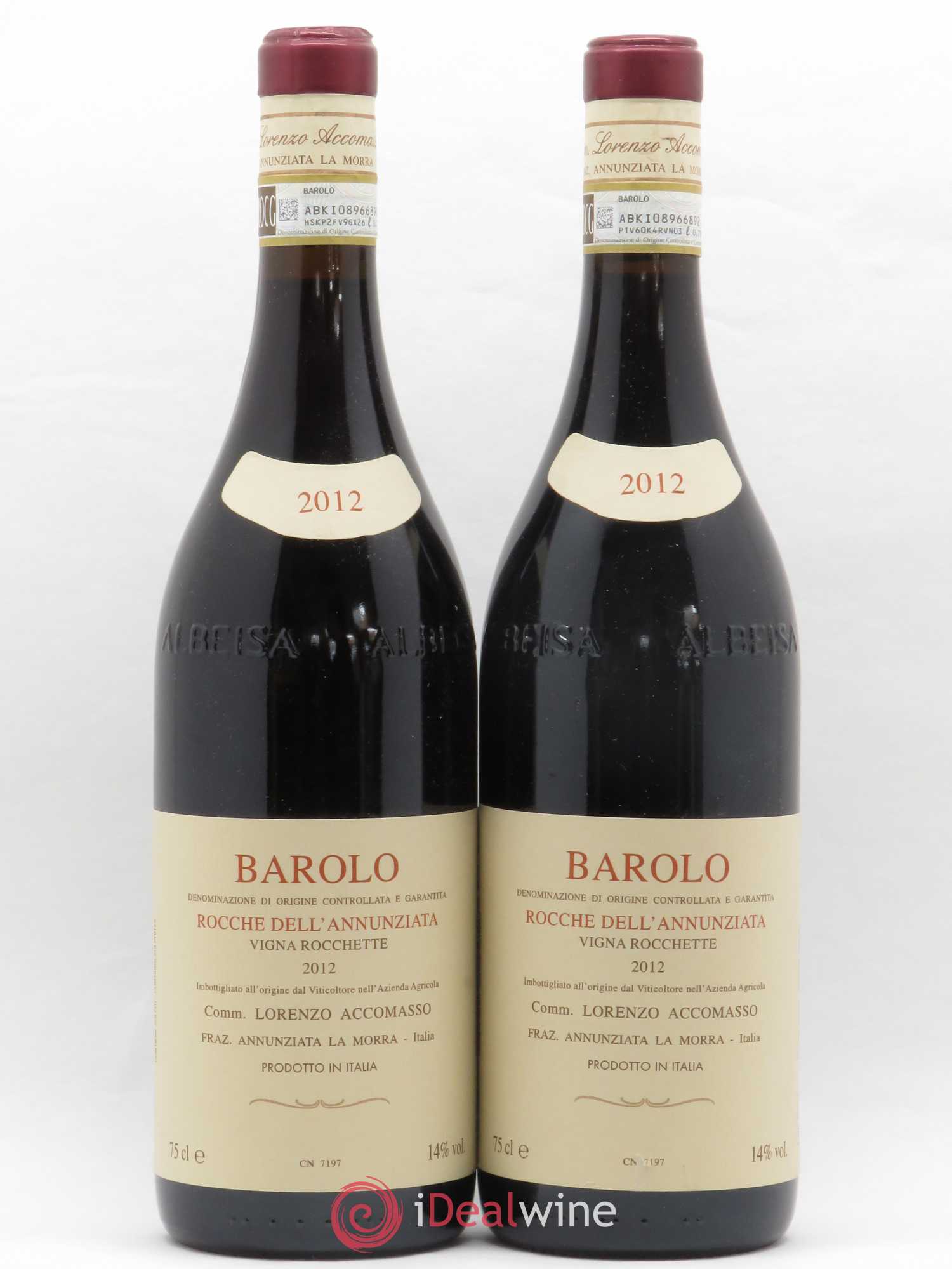Barolo DOCG Annunziata Riserva Lorenzo Accomasso 2012 - Lot de 2 bouteilles - 0
