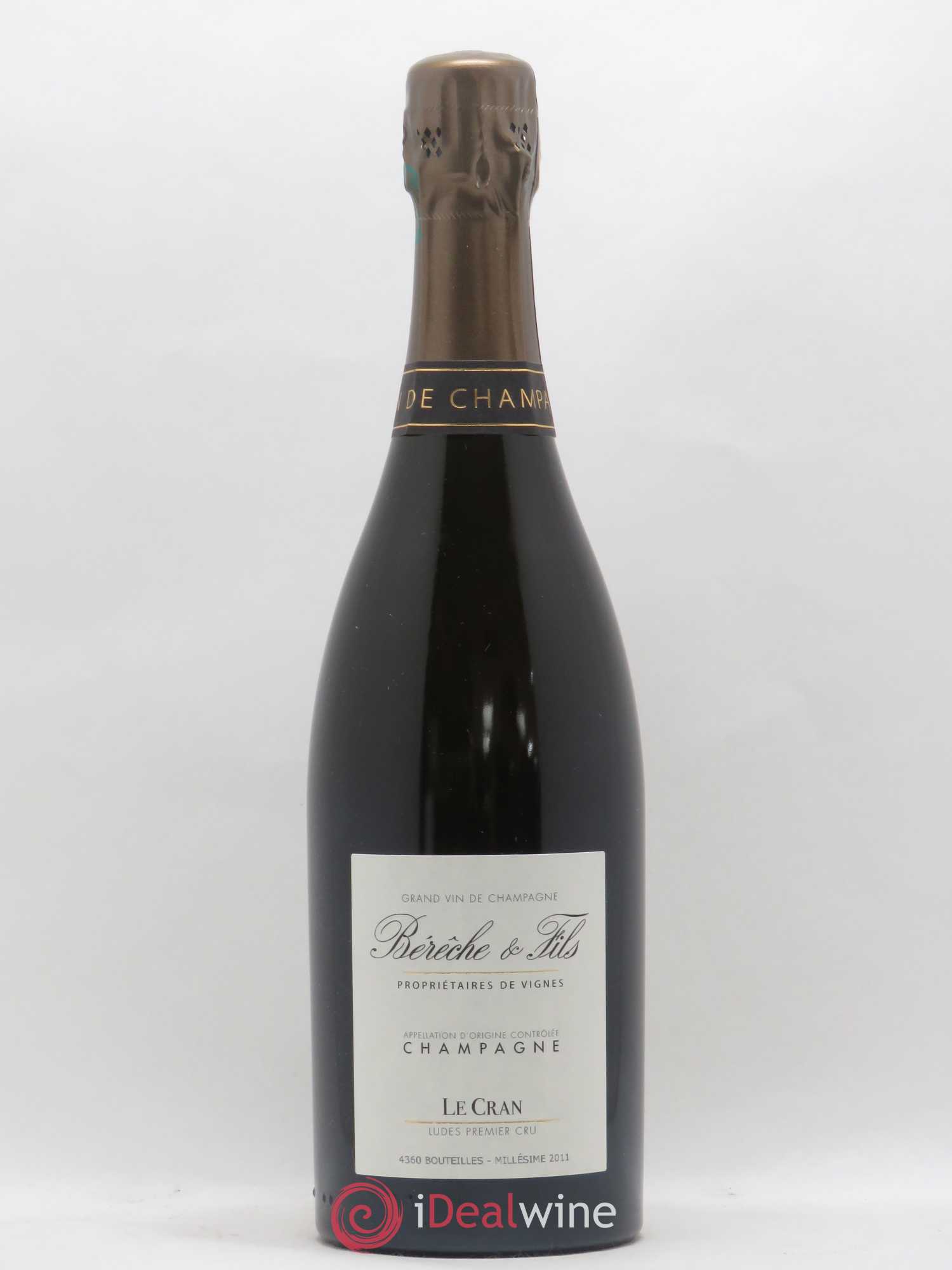 Ludes 1er Cru Le Cran Extra-Brut Bérêche et Fils 2011 - Lot de 1 bouteille - 0