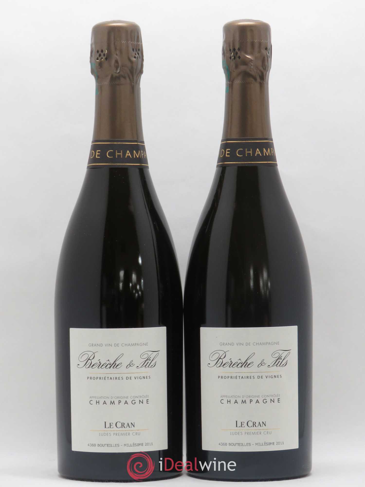 Ludes 1er Cru Le Cran Extra-Brut Bérêche et Fils 2011 - Lot de 2 bouteilles - 0