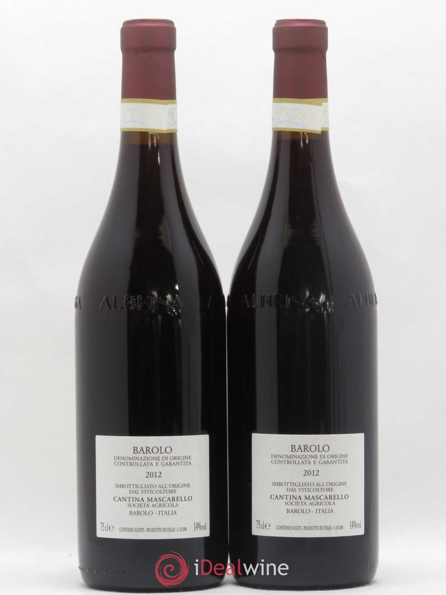 Barolo DOCG Bartolo Mascarello 2012 - Lot de 2 bouteilles - 1
