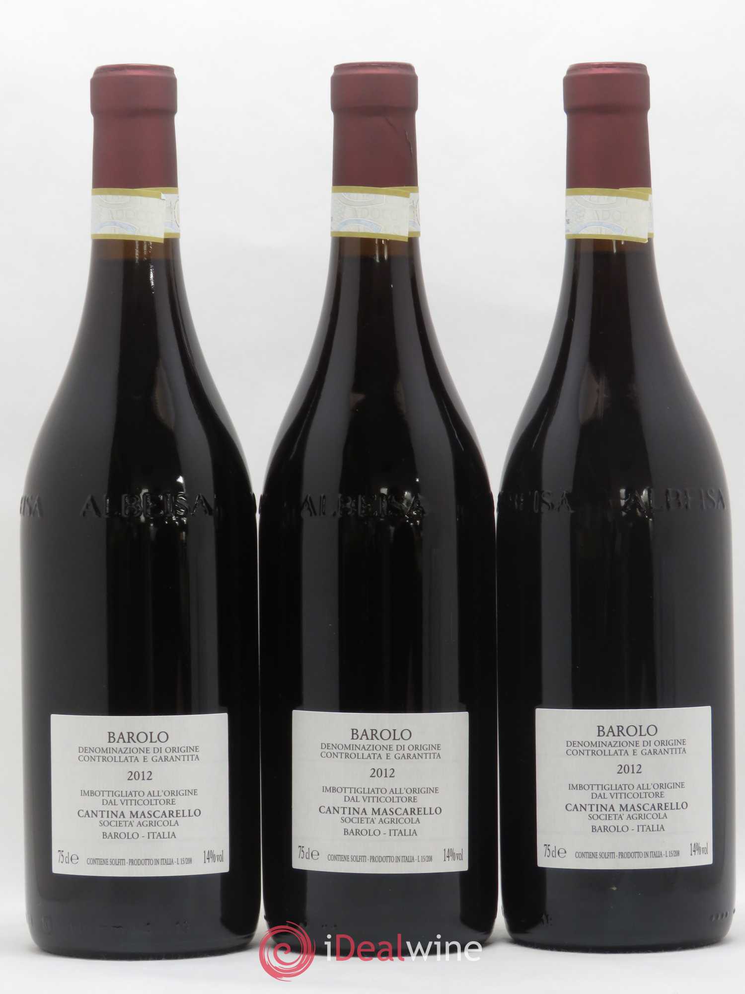 Barolo DOCG Bartolo Mascarello 2012 - Lot de 3 bouteilles - 1
