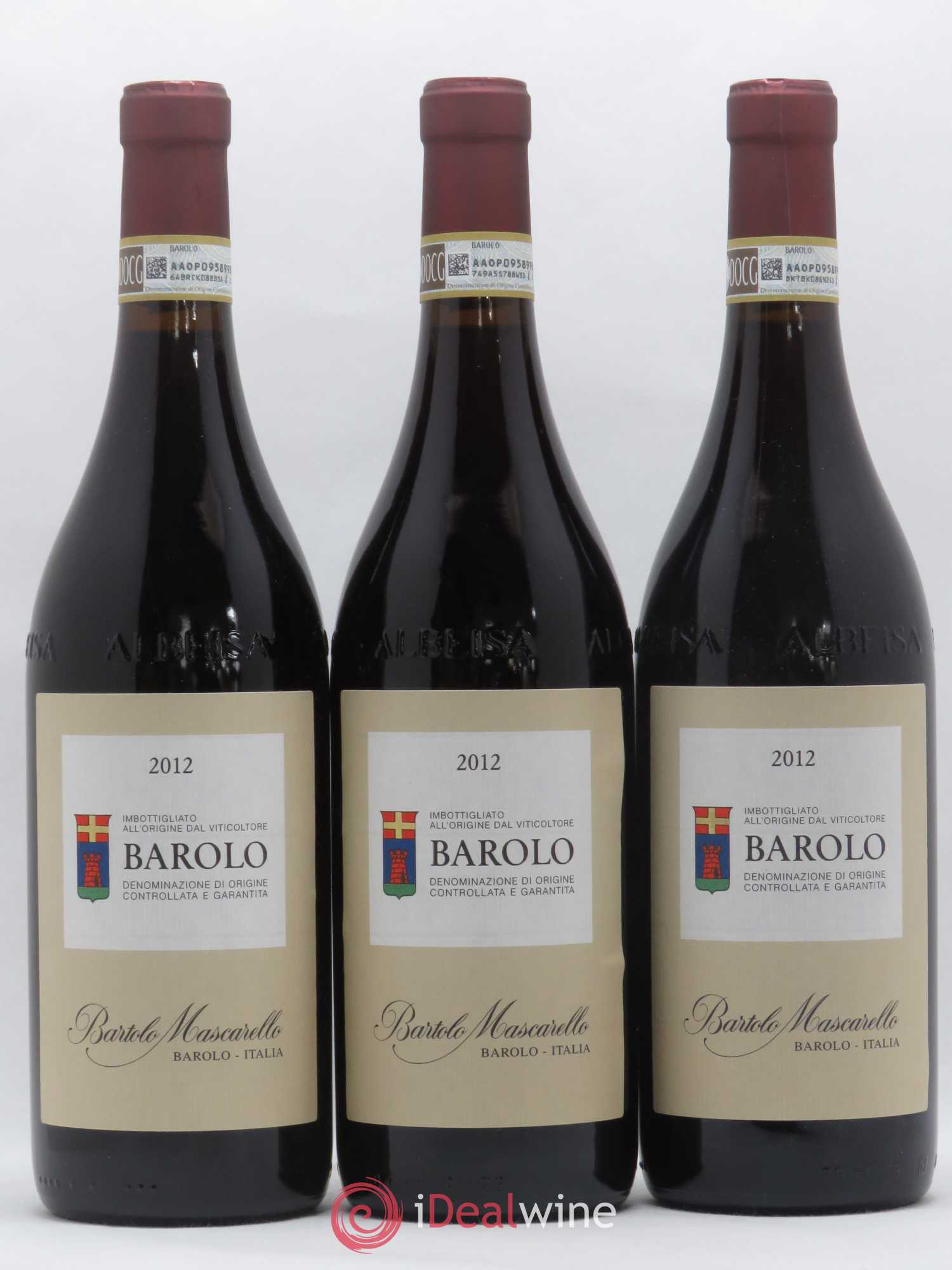 Barolo DOCG Bartolo Mascarello 2012 - Lot de 3 bouteilles - 0