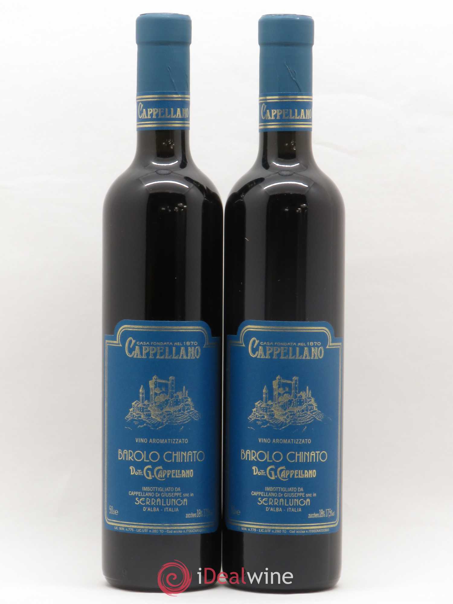 Barolo DOCG Chinato Vino Aromatizzato Cappellano 50cl - Lot de 2 bouteilles - 0